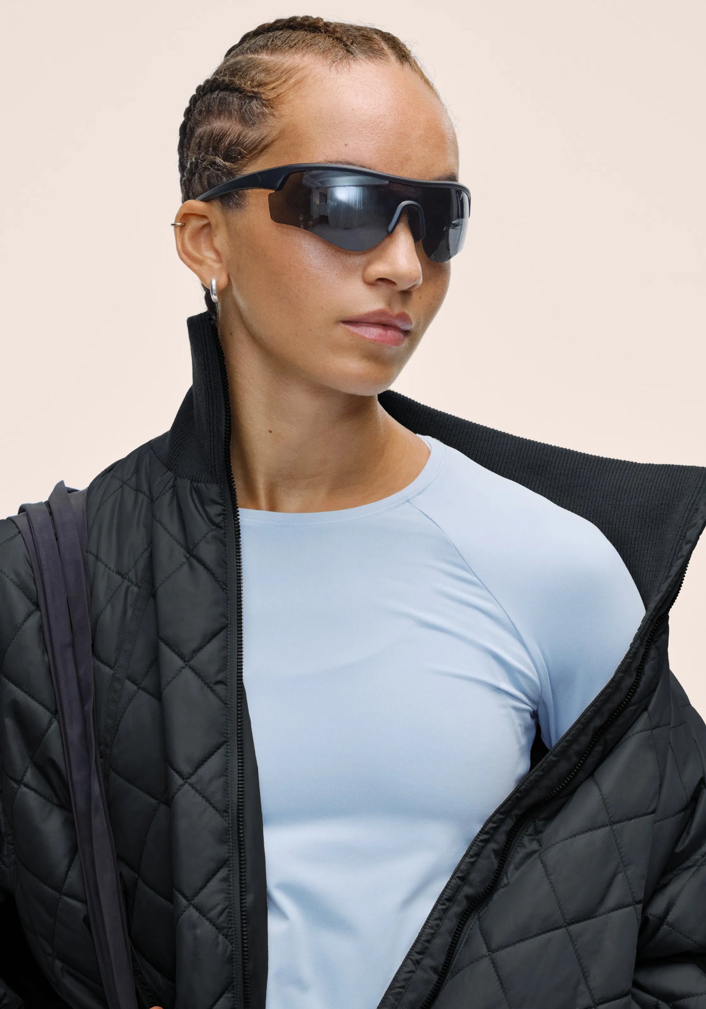 Nordic Quilted Jacket - Black
