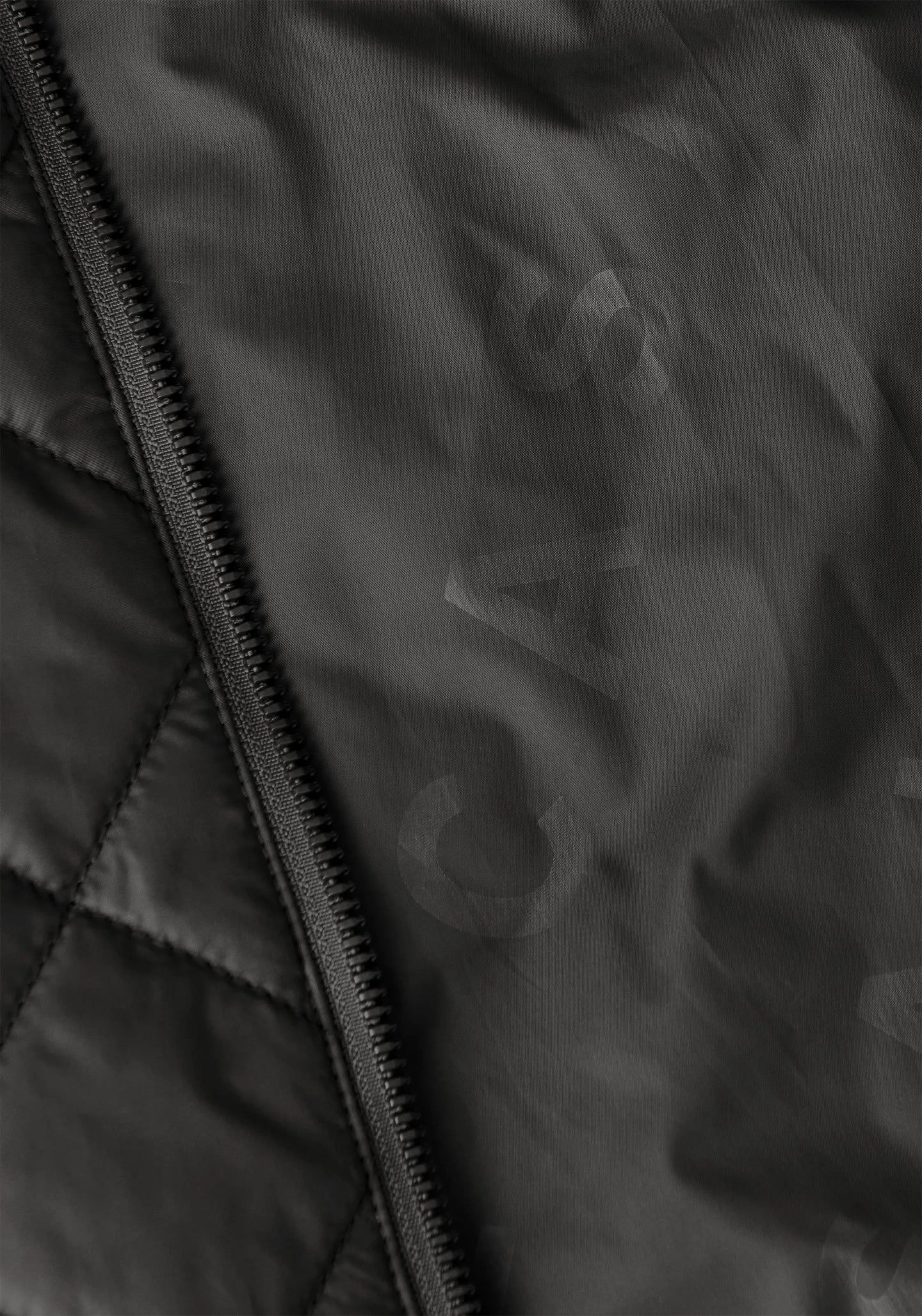 Nordic Quilted Jacket - Black