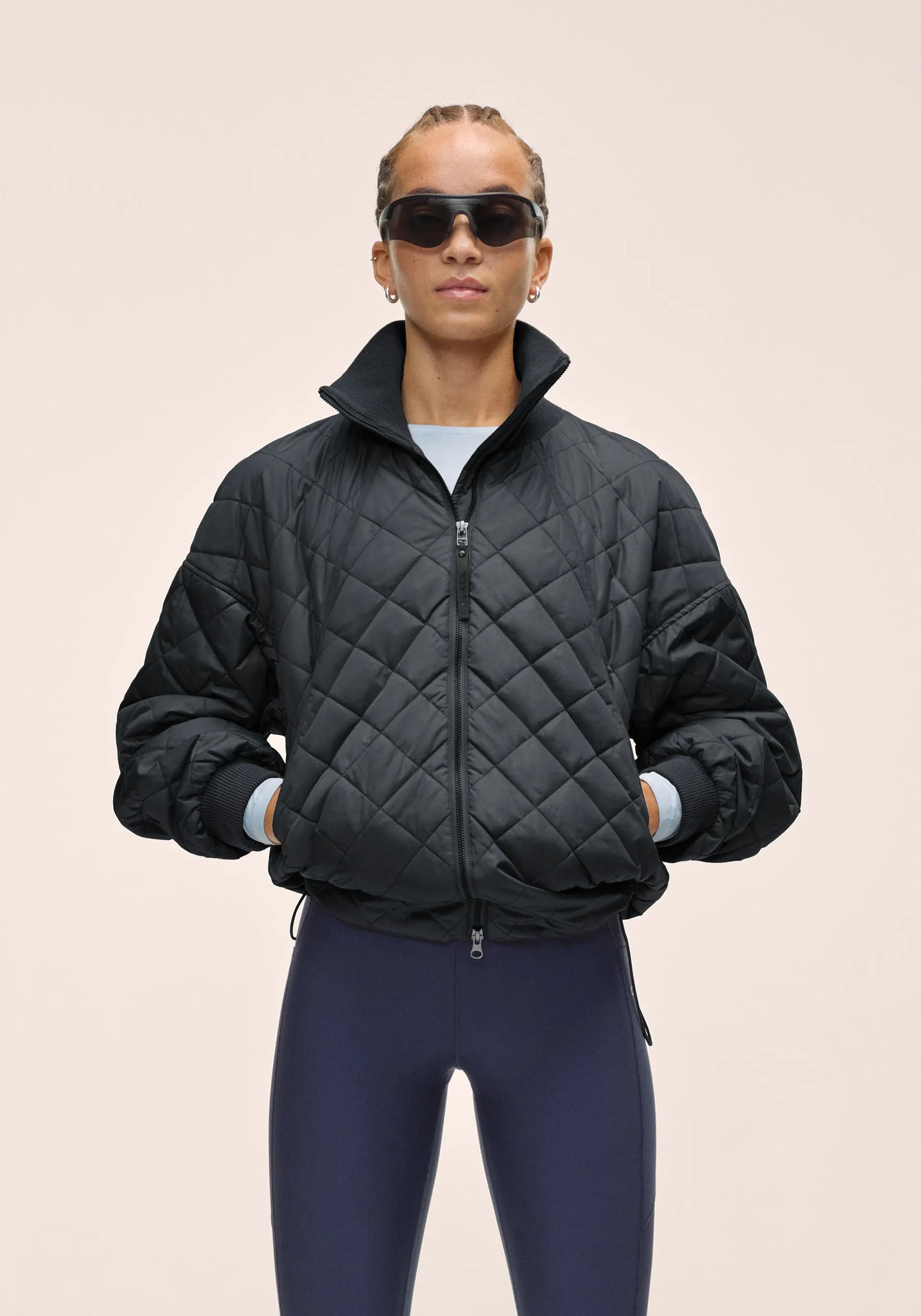 Nordic Quilted Jacket - Black