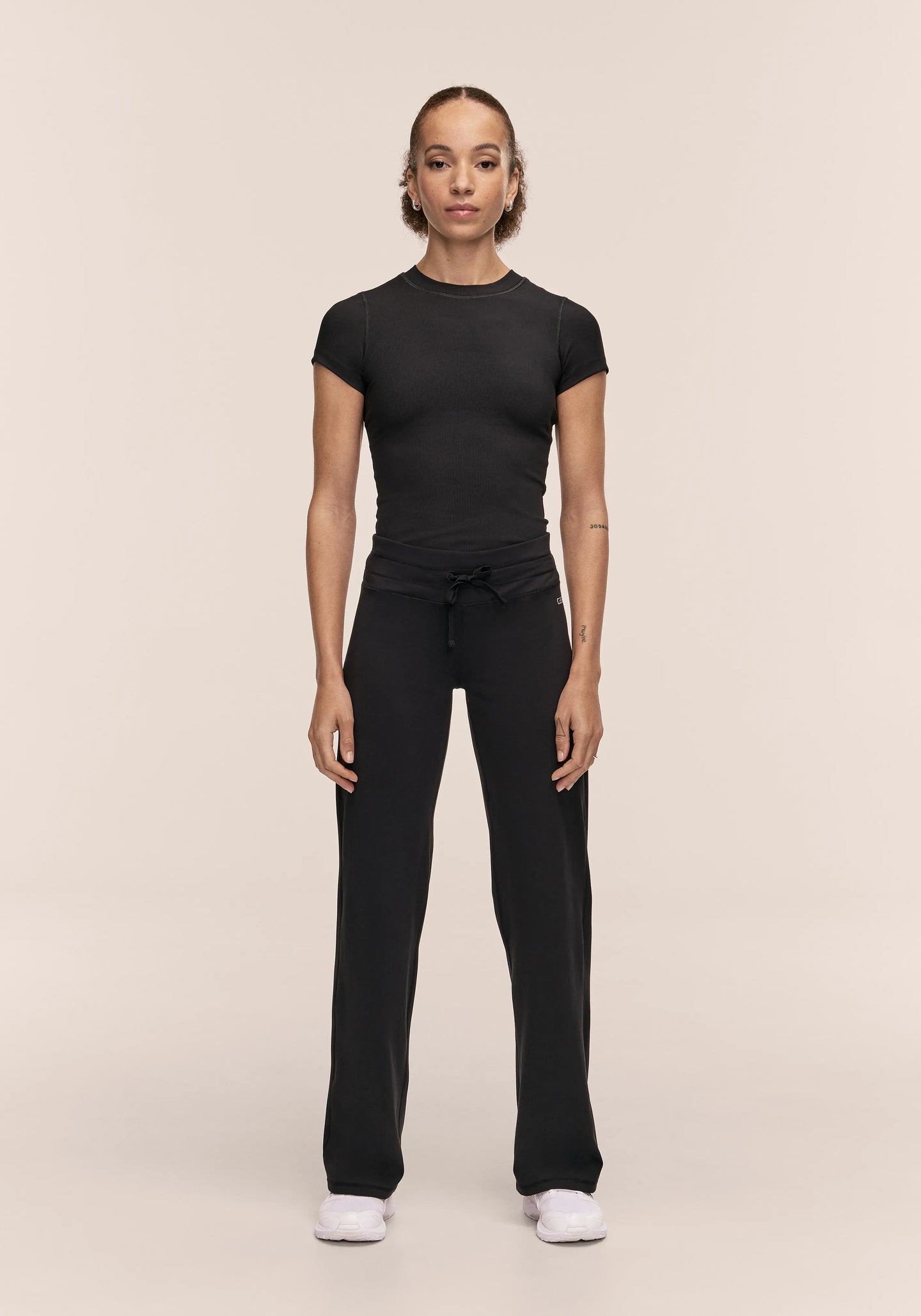 Defined Rib Tee - Black
