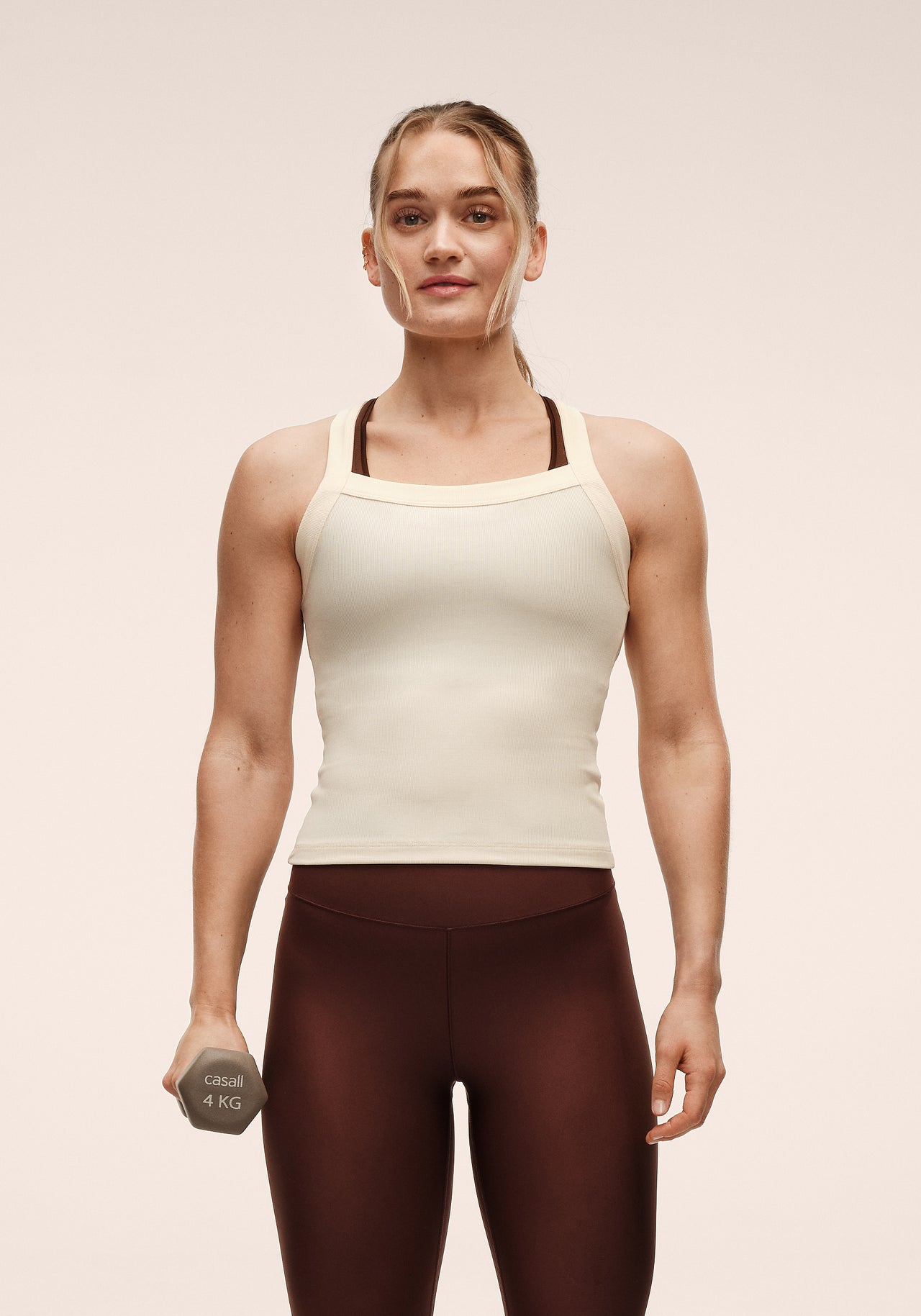 Defined Rib Tank - Cream
