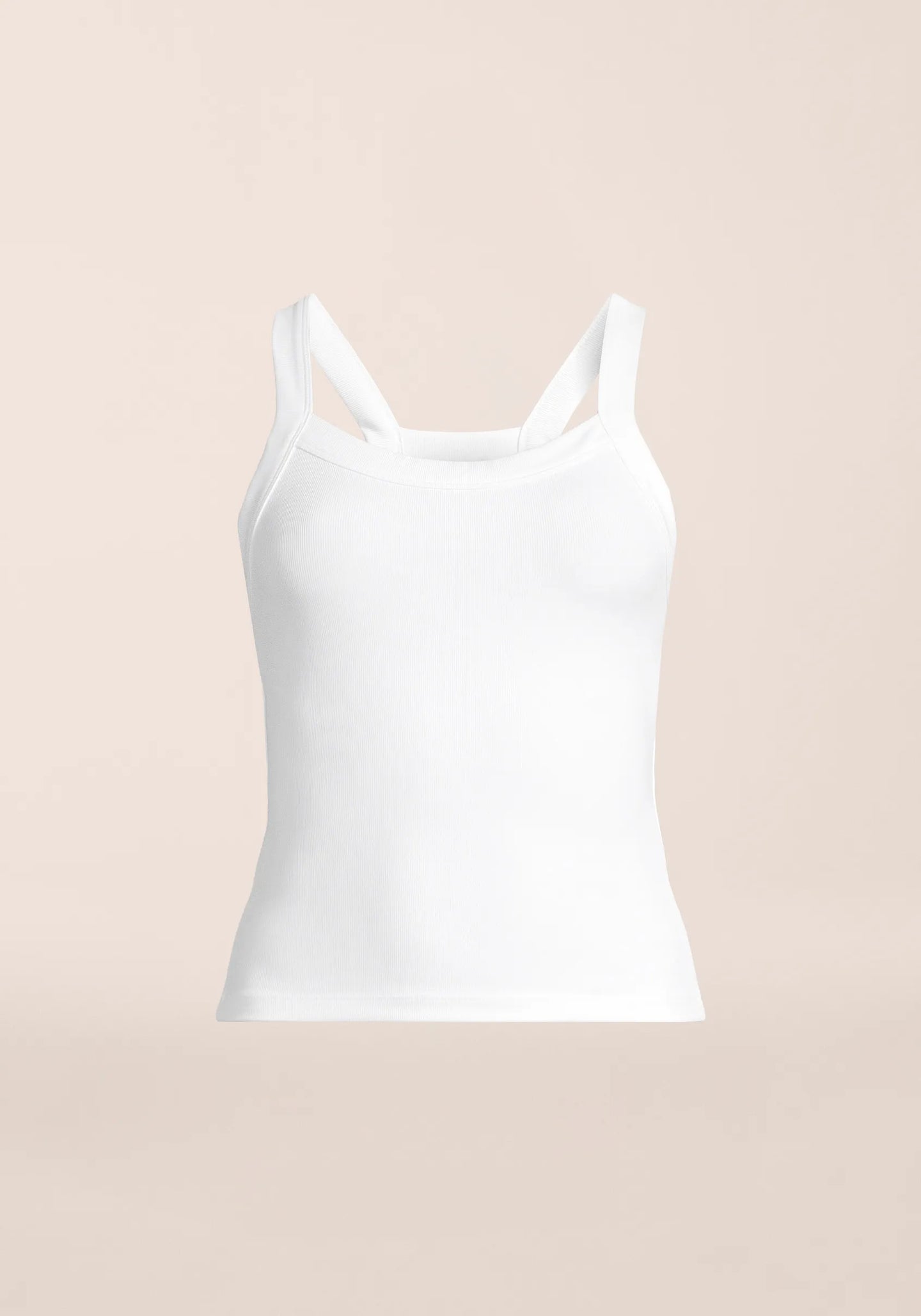 Defined Rib Tank - White