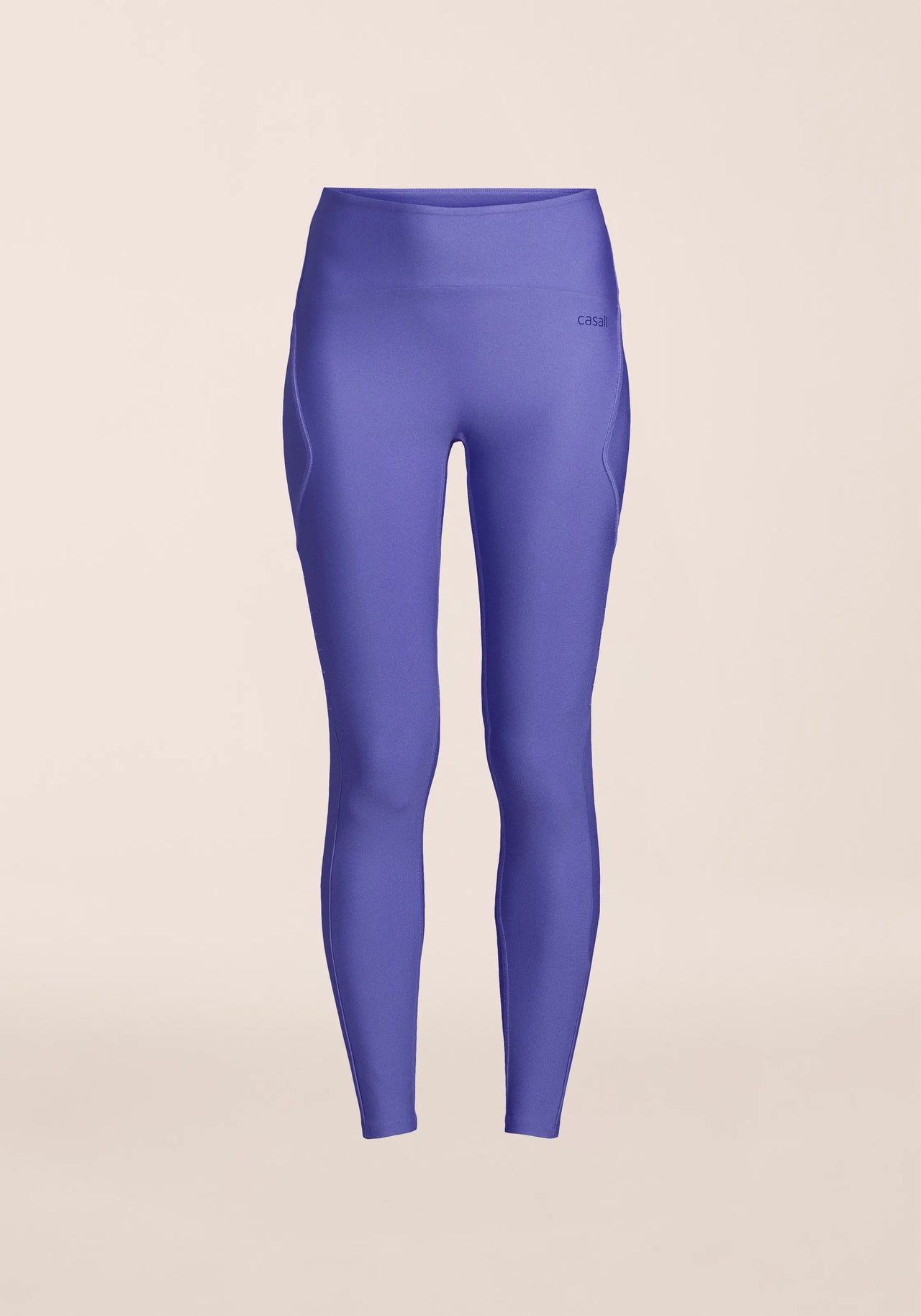 Twist Cut Out High Waist Tights - Violet Pulse