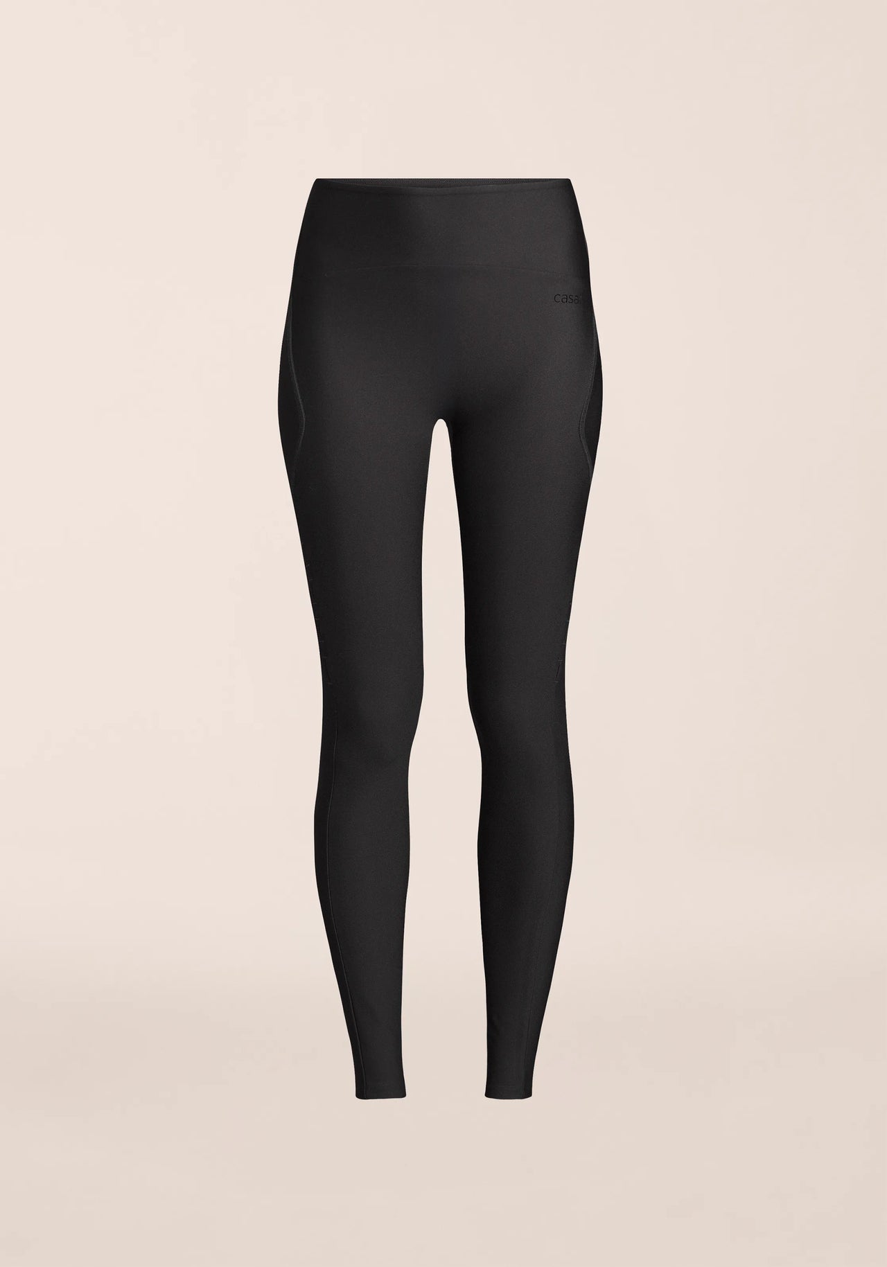 Twist Cut Out High Waist Tights - Black
