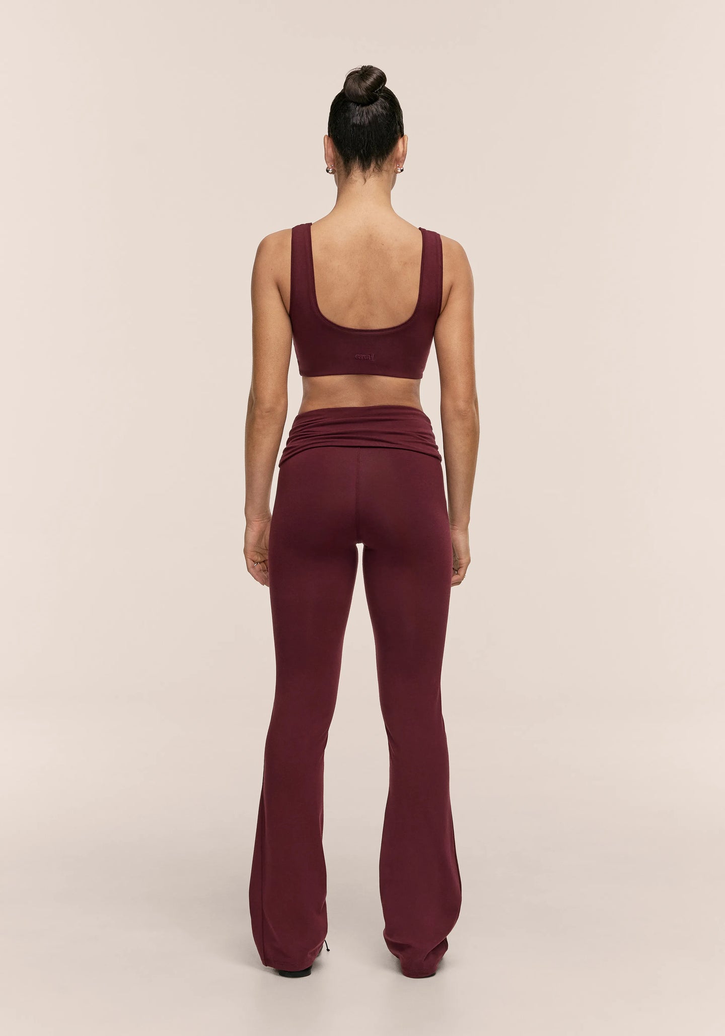 Sublime Folded Flare Pants - Cherry Moon