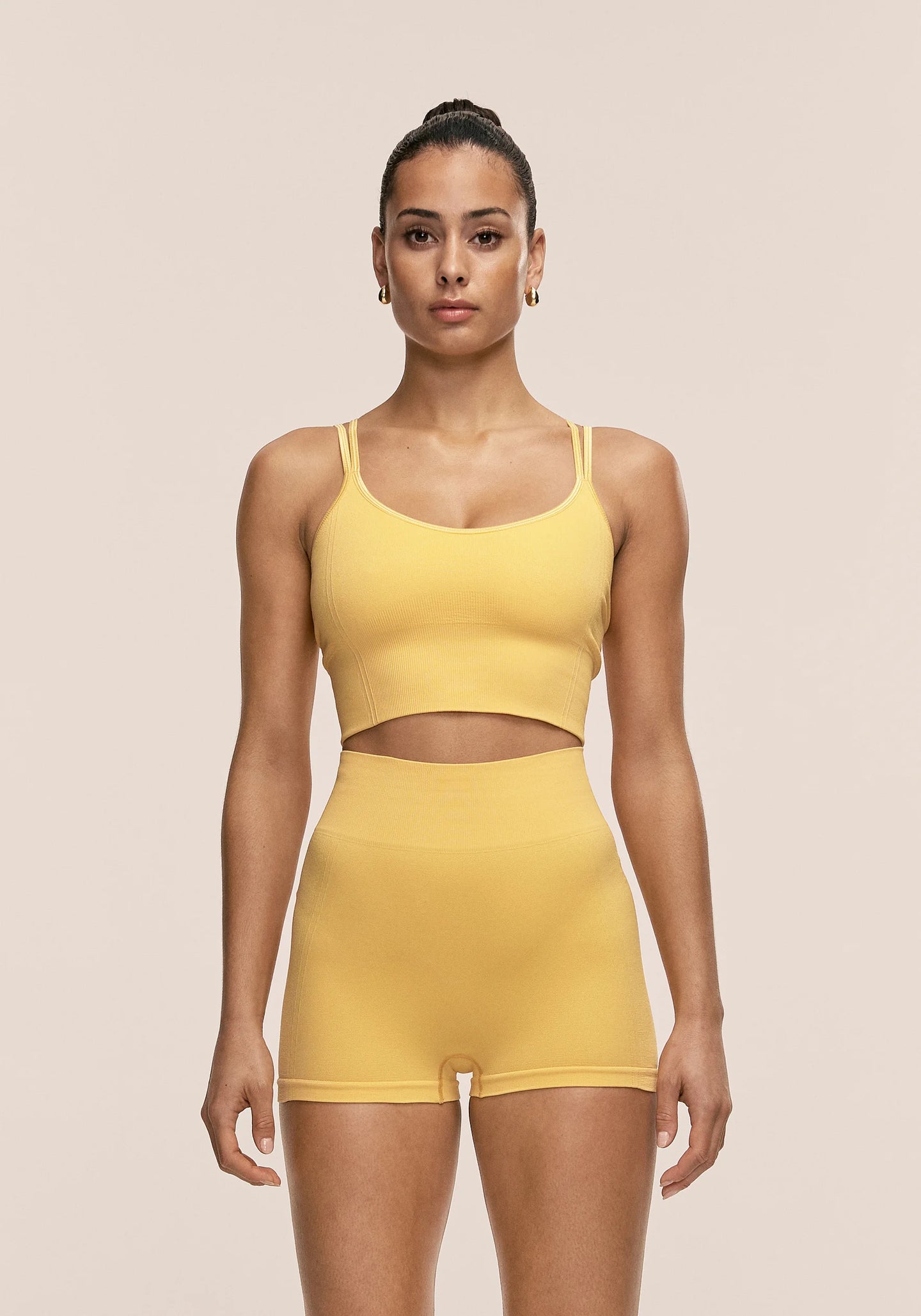 Shiny Seamless Rib Top - Online Exclusive - Soul Yellow