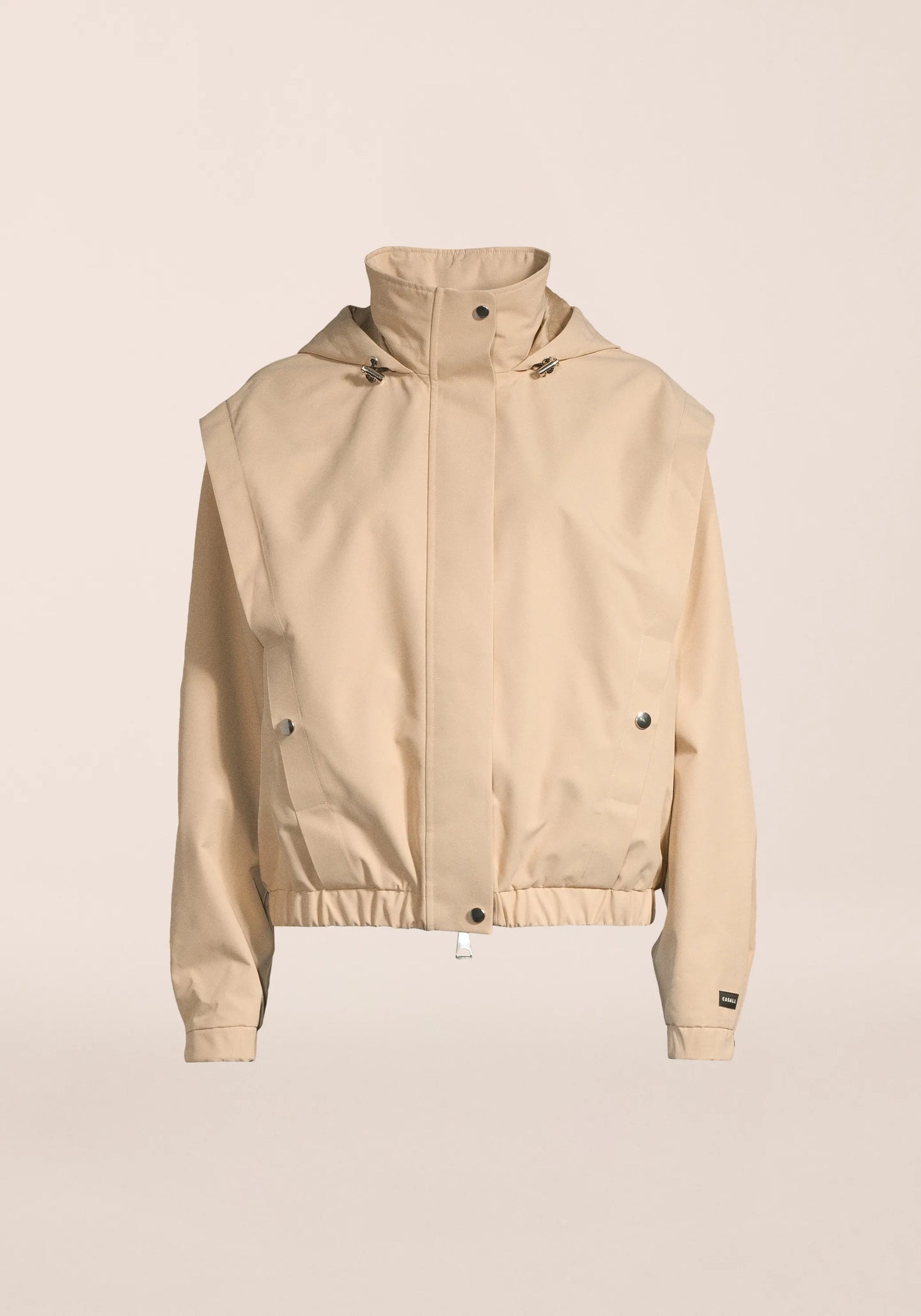 Scandi Bomber Rain Jacket - Sand Beige
