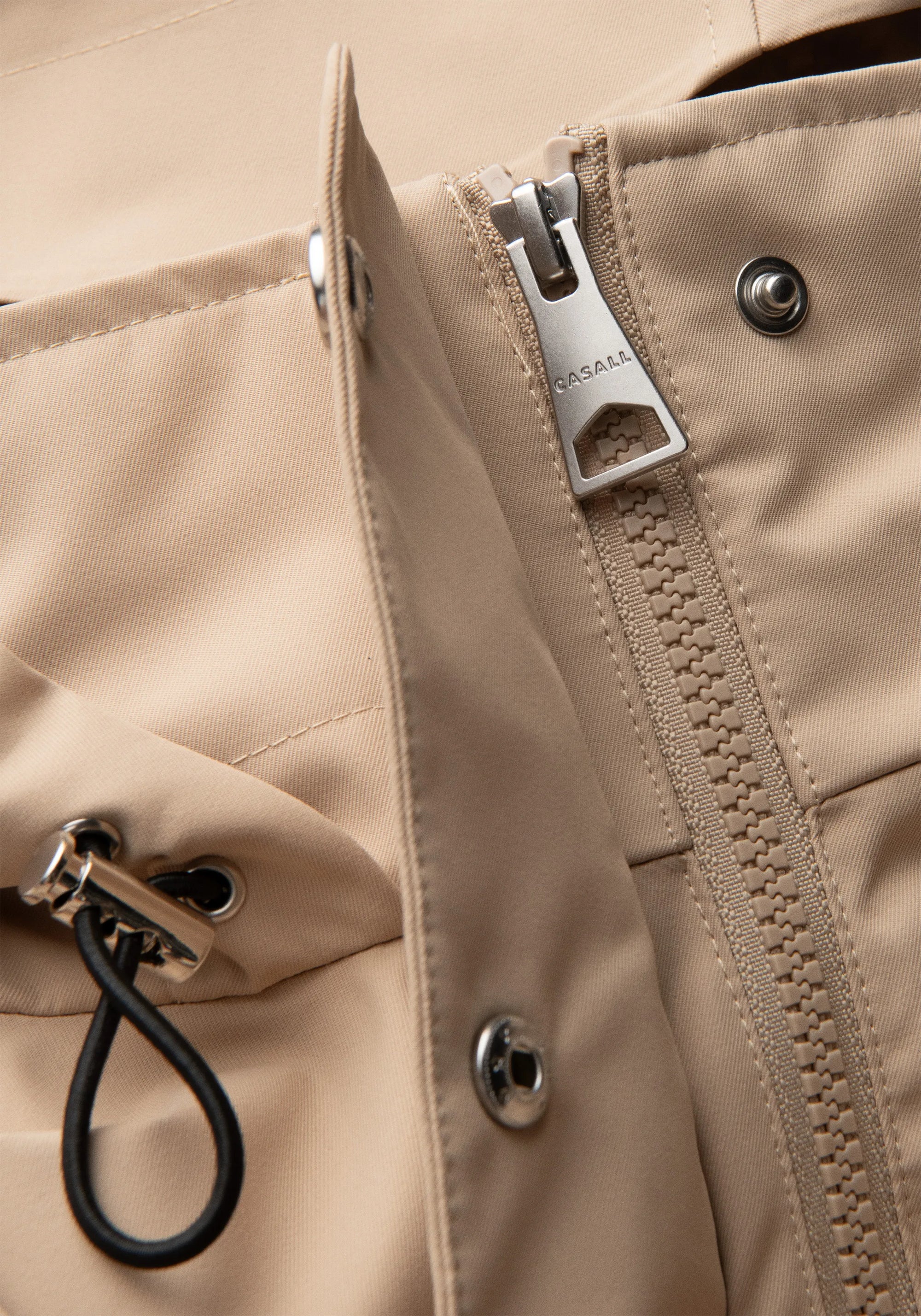 Scandi Bomber Rain Jacket - Sand Beige