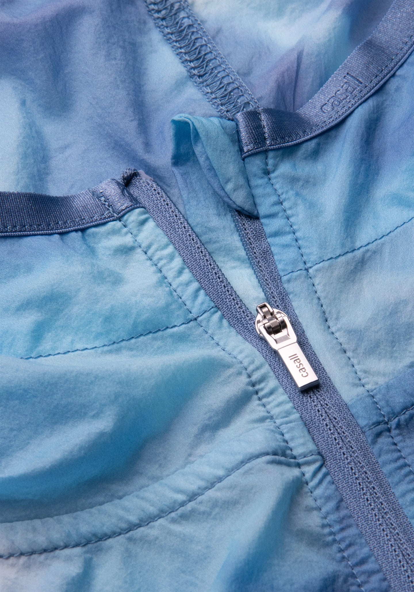 Breeze Printed Running Jacket  - Breeze Blue Shadow
