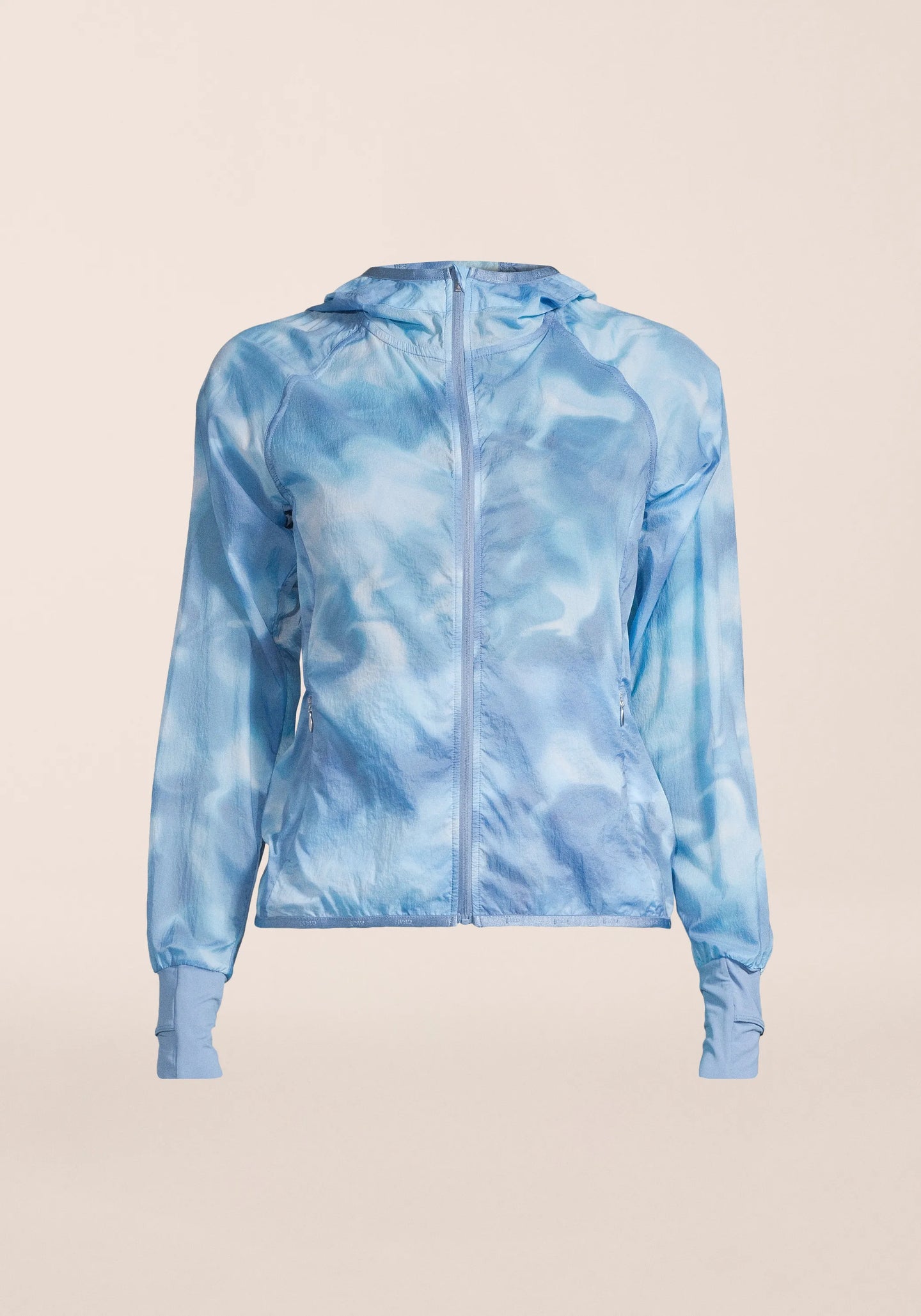 Breeze Printed Running Jacket  - Breeze Blue Shadow