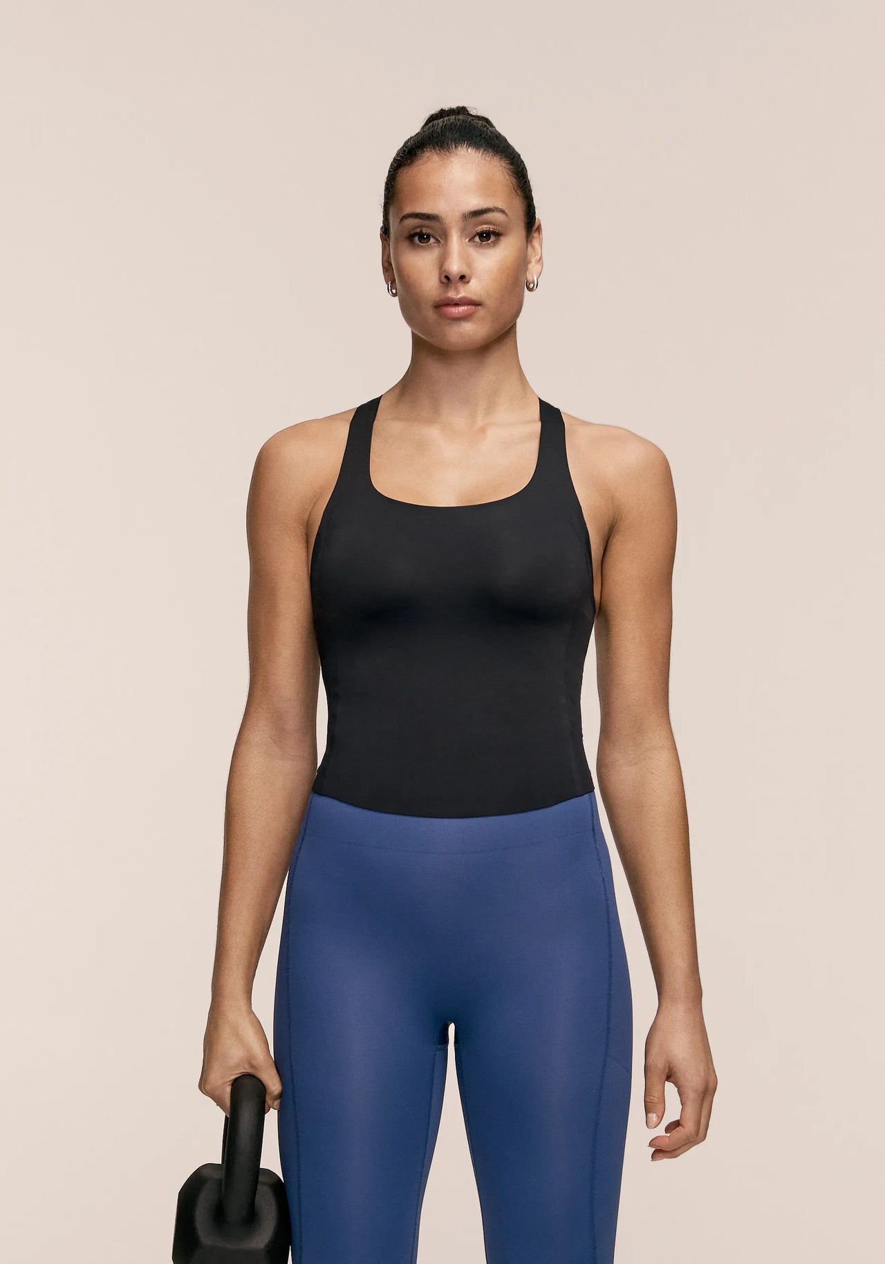 Silhouette Support Tank  - Black