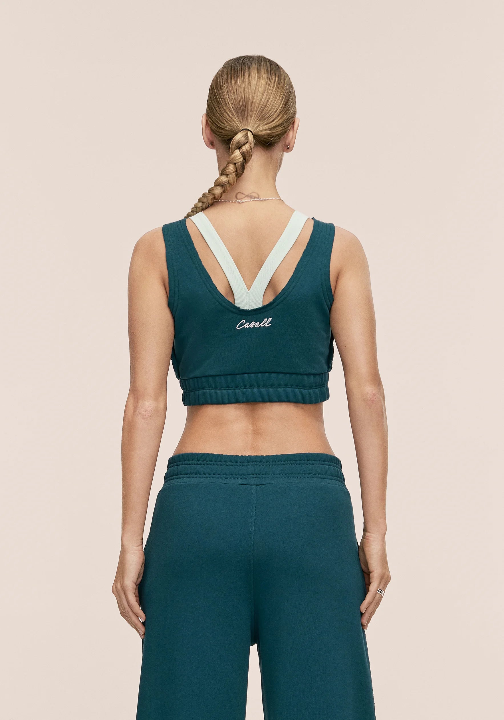 Reversed Seam Terry Top - Ocean Teal