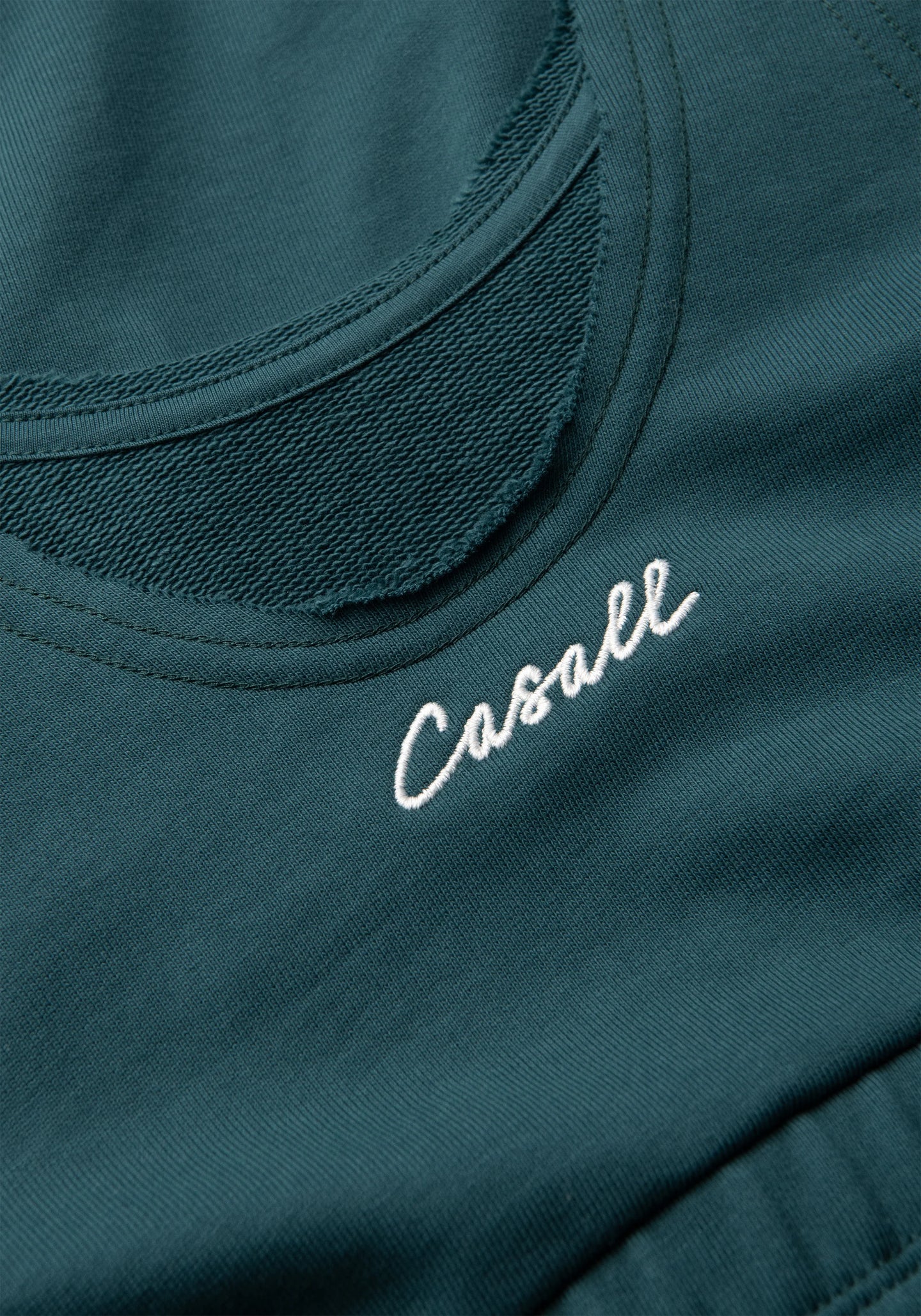 Reversed Seam Terry Top - Ocean Teal