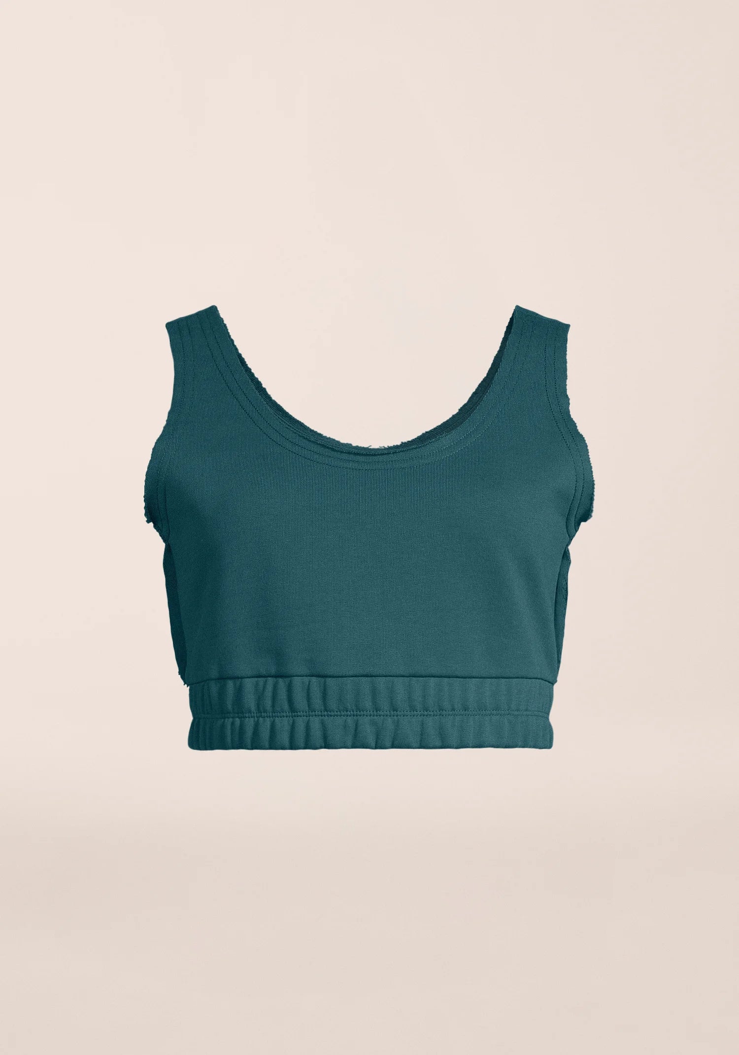 Reversed Seam Terry Top - Ocean Teal