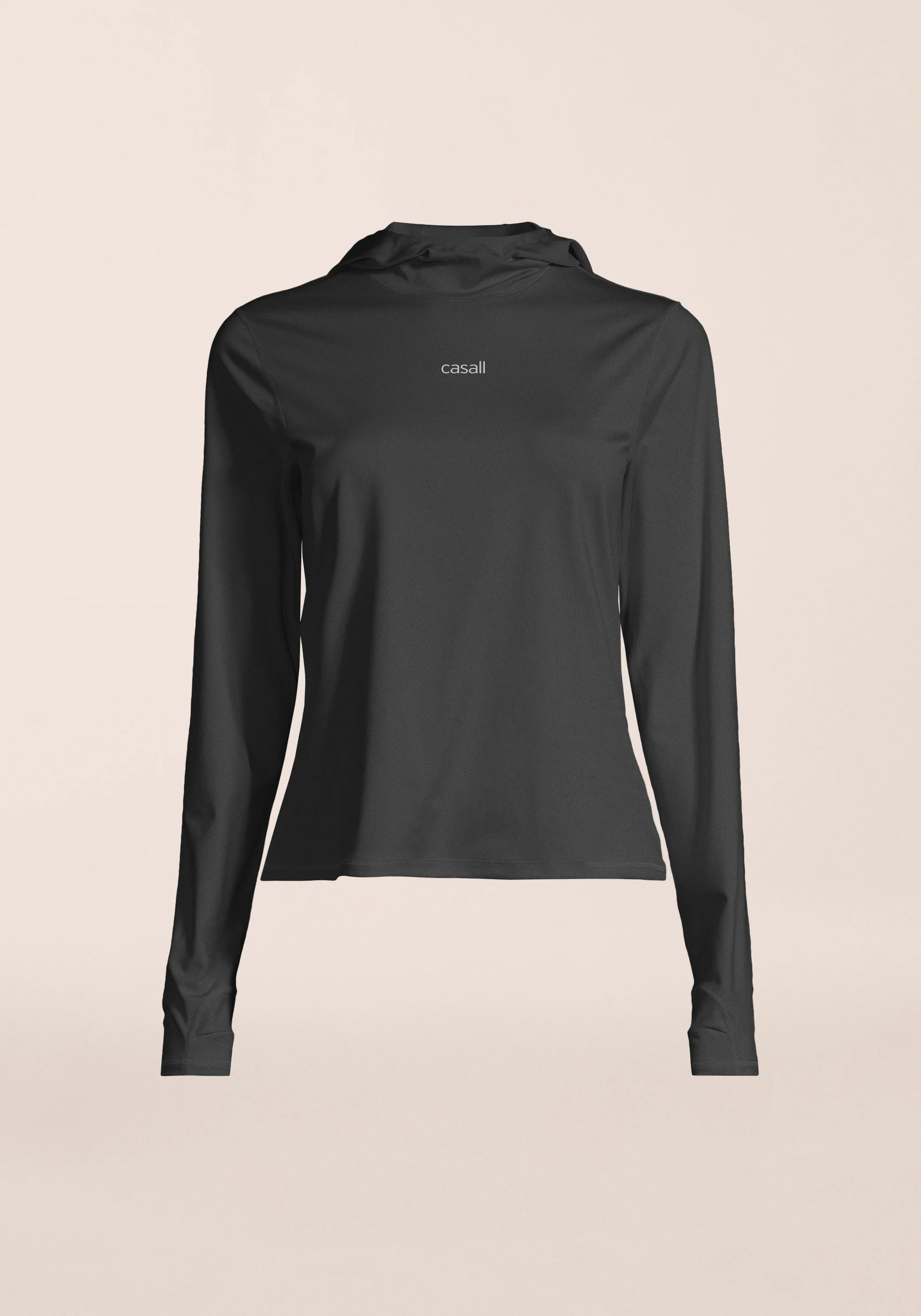 Neat Long Sleeve Hood - Black