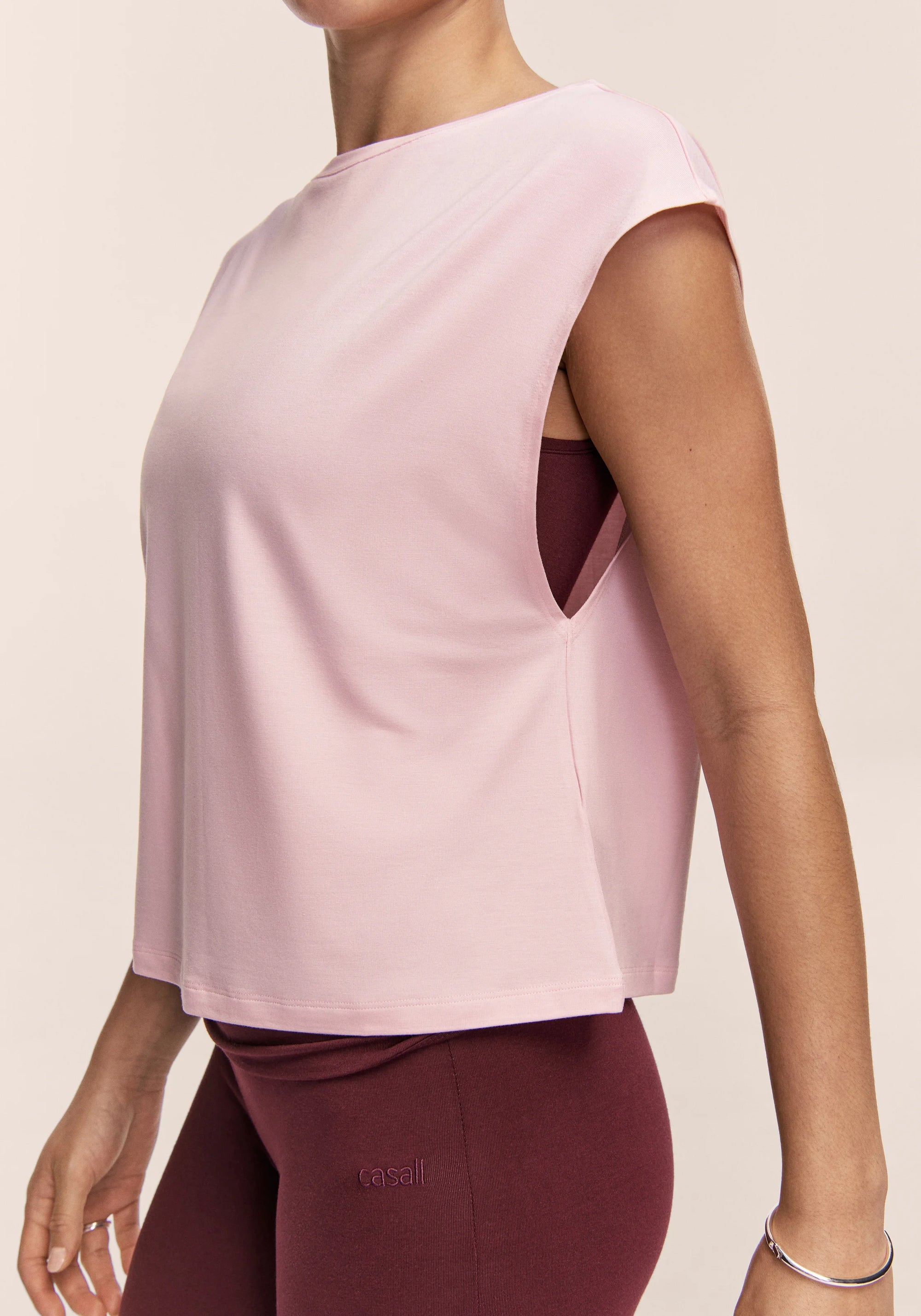 Delight Boatneck Loose Tank - Lush Pink
