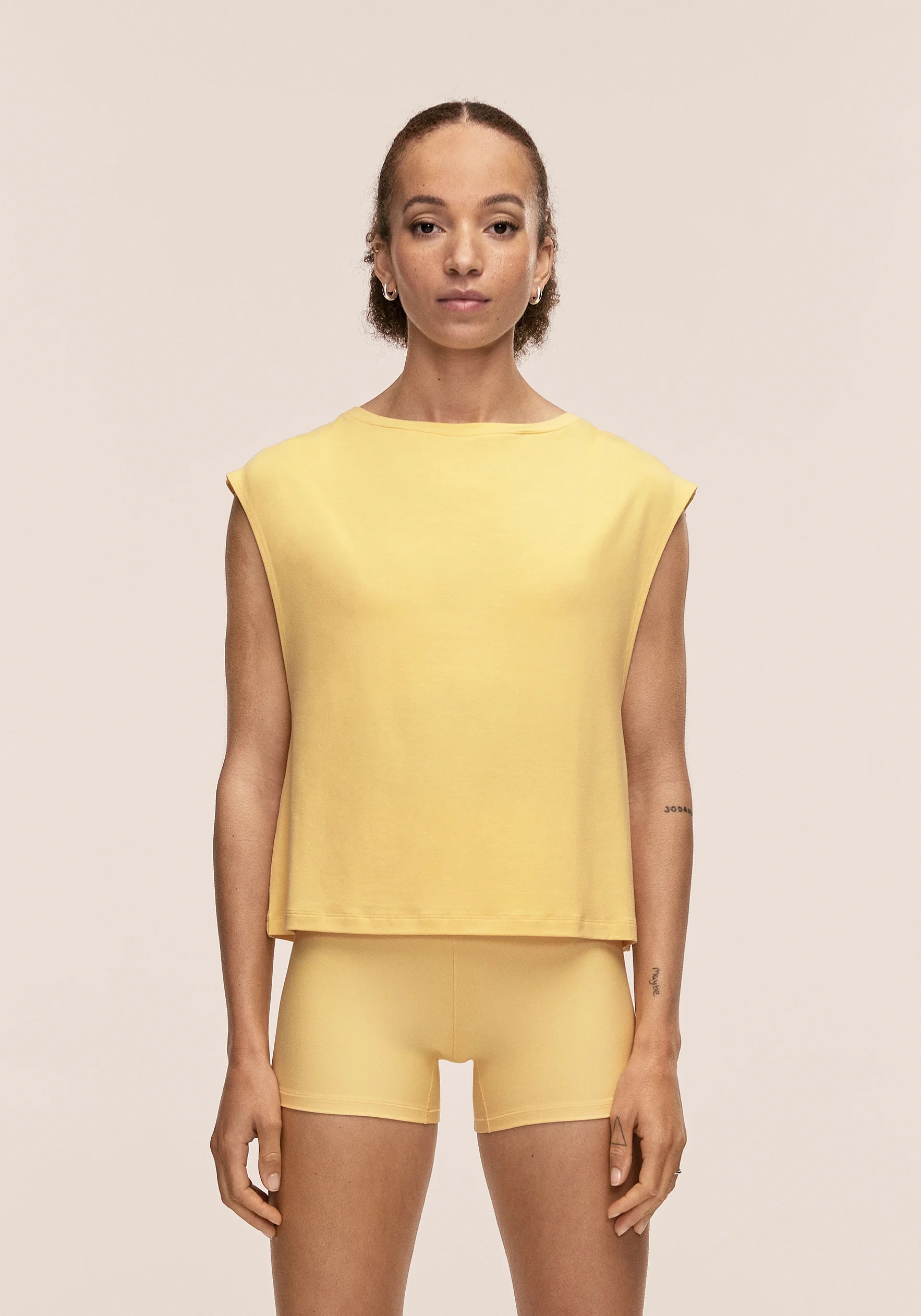 Delight Boatneck Loose Tank - Soul Yellow