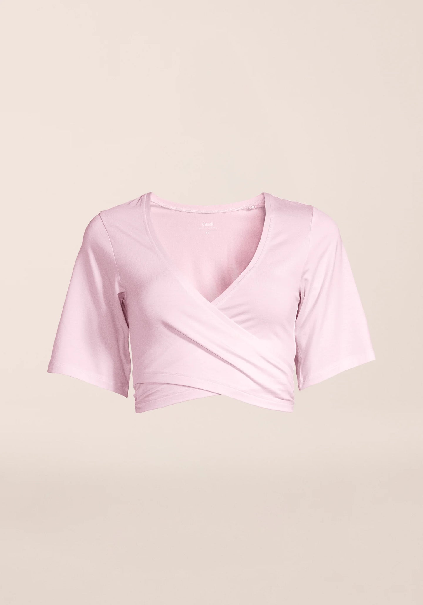Delight Cropped Wrap Top - Lush Pink