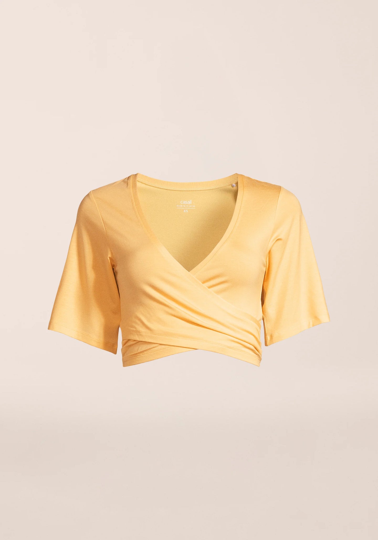 Delight Cropped Wrap Top - Soul Yellow