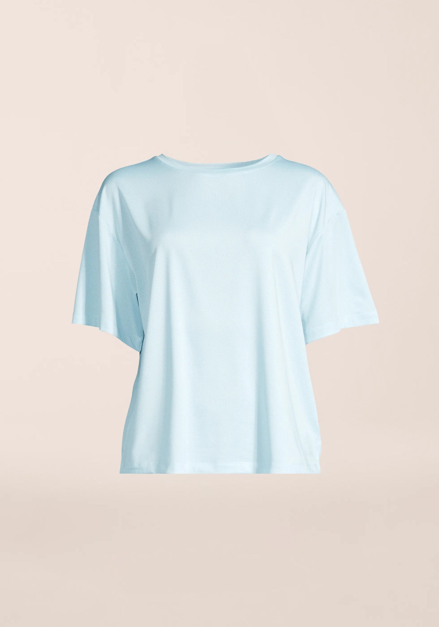 Laser Mesh Tee - Aqua Glow