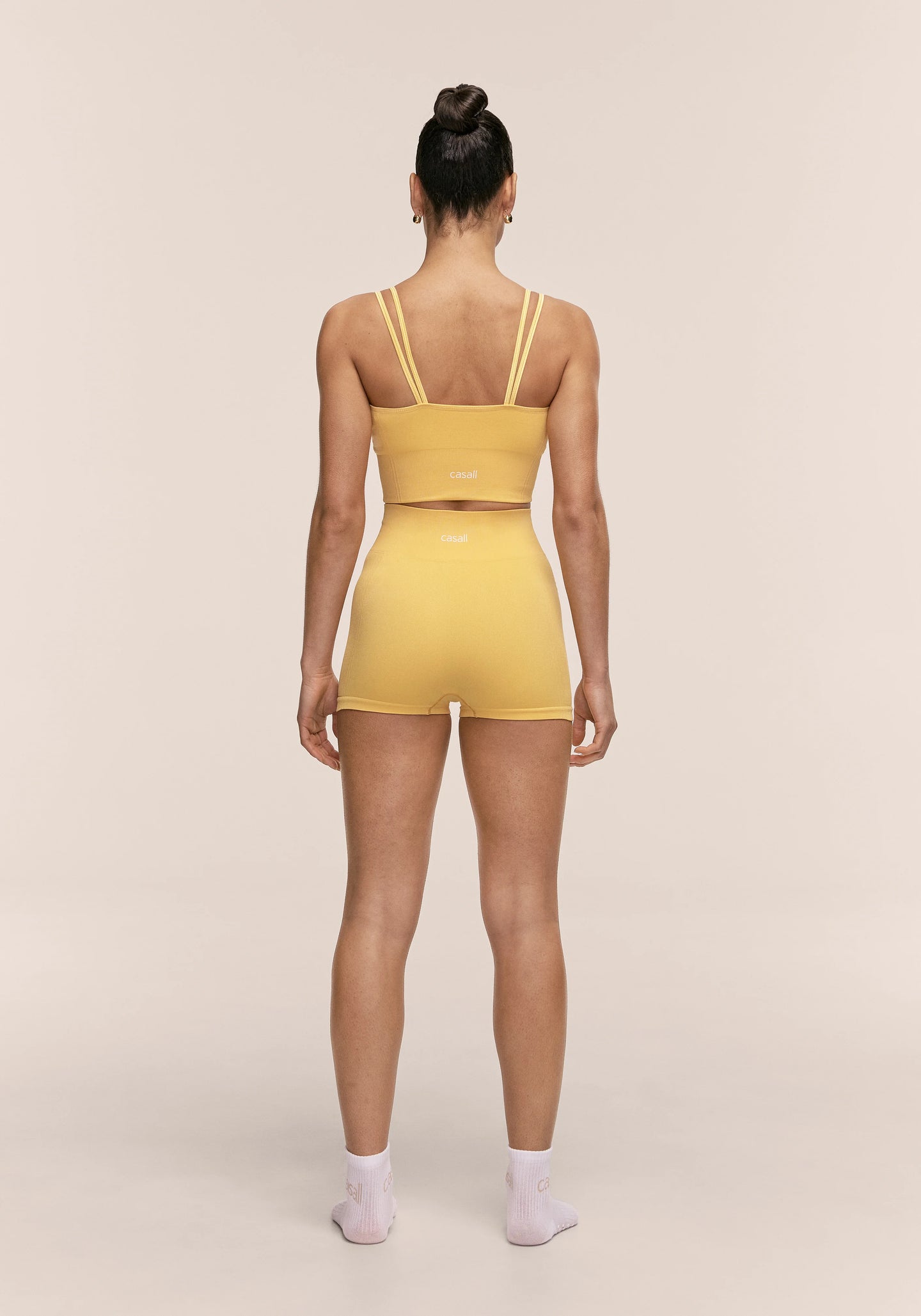 Shiny Seamless Rib Hotpants - Online Exclusive - Soul Yellow