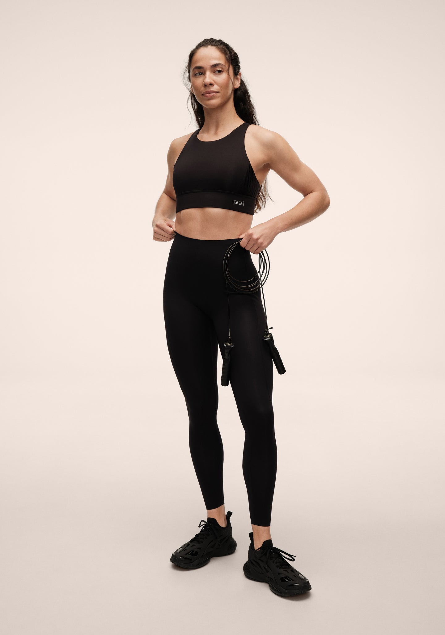 Silhouette High Waist Tights - Black