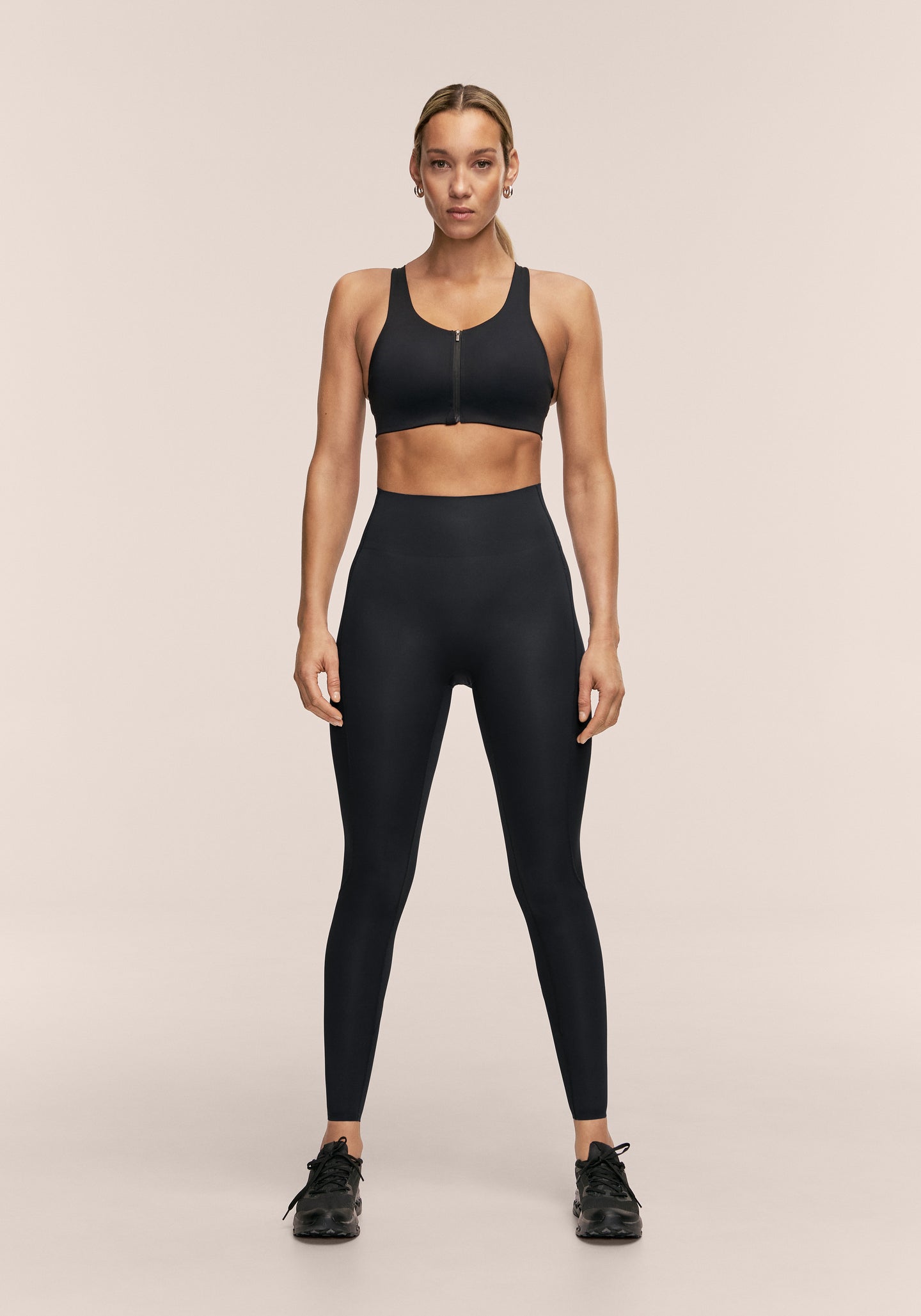 Silhouette High Waist Tights - Black