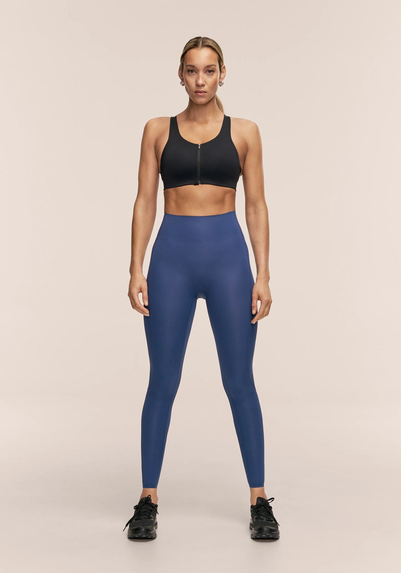 Silhouette High Waist Tights - Blue Shadow