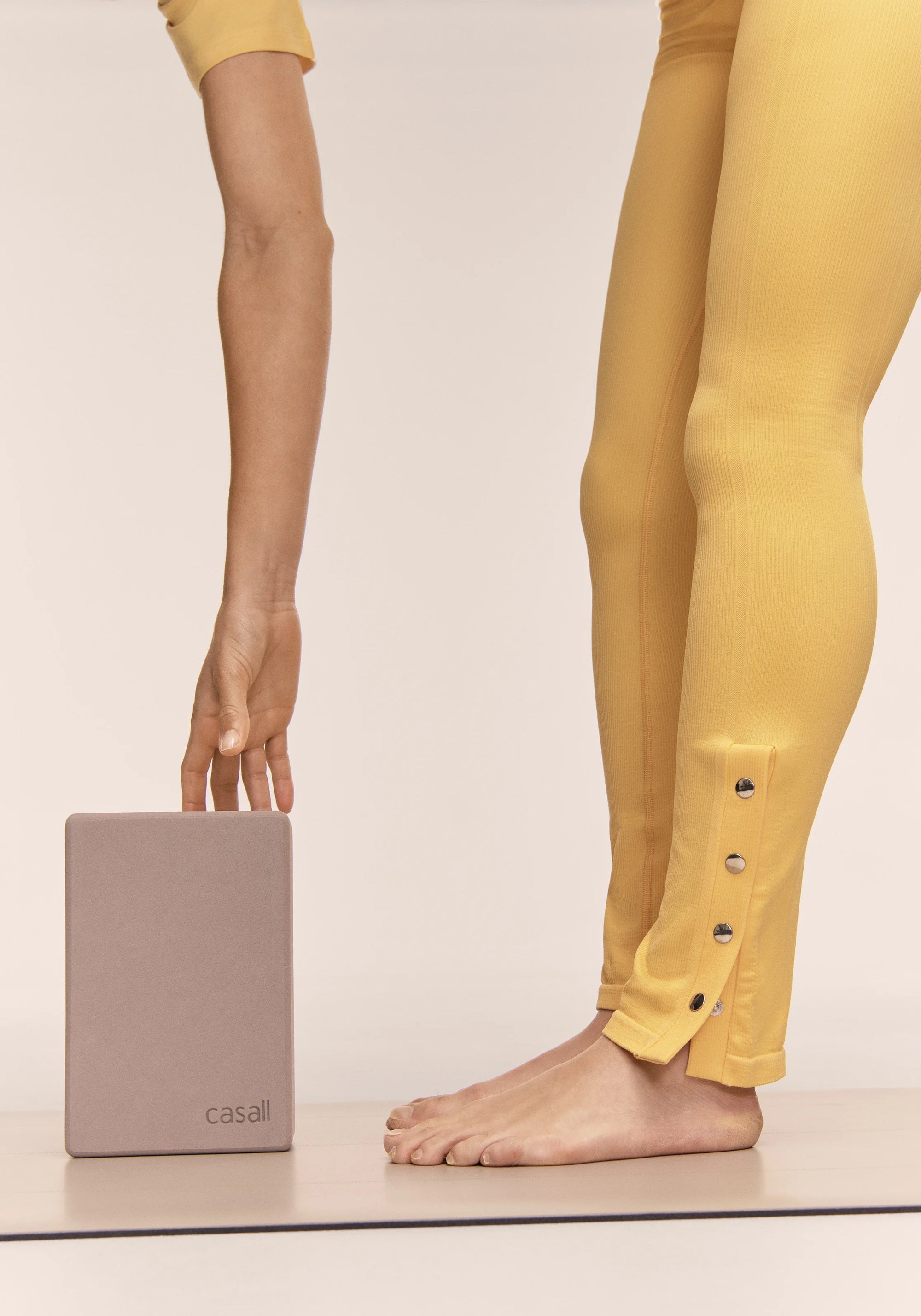 Seamless Rib Slit Pants - Online Exclusive - Soul Yellow
