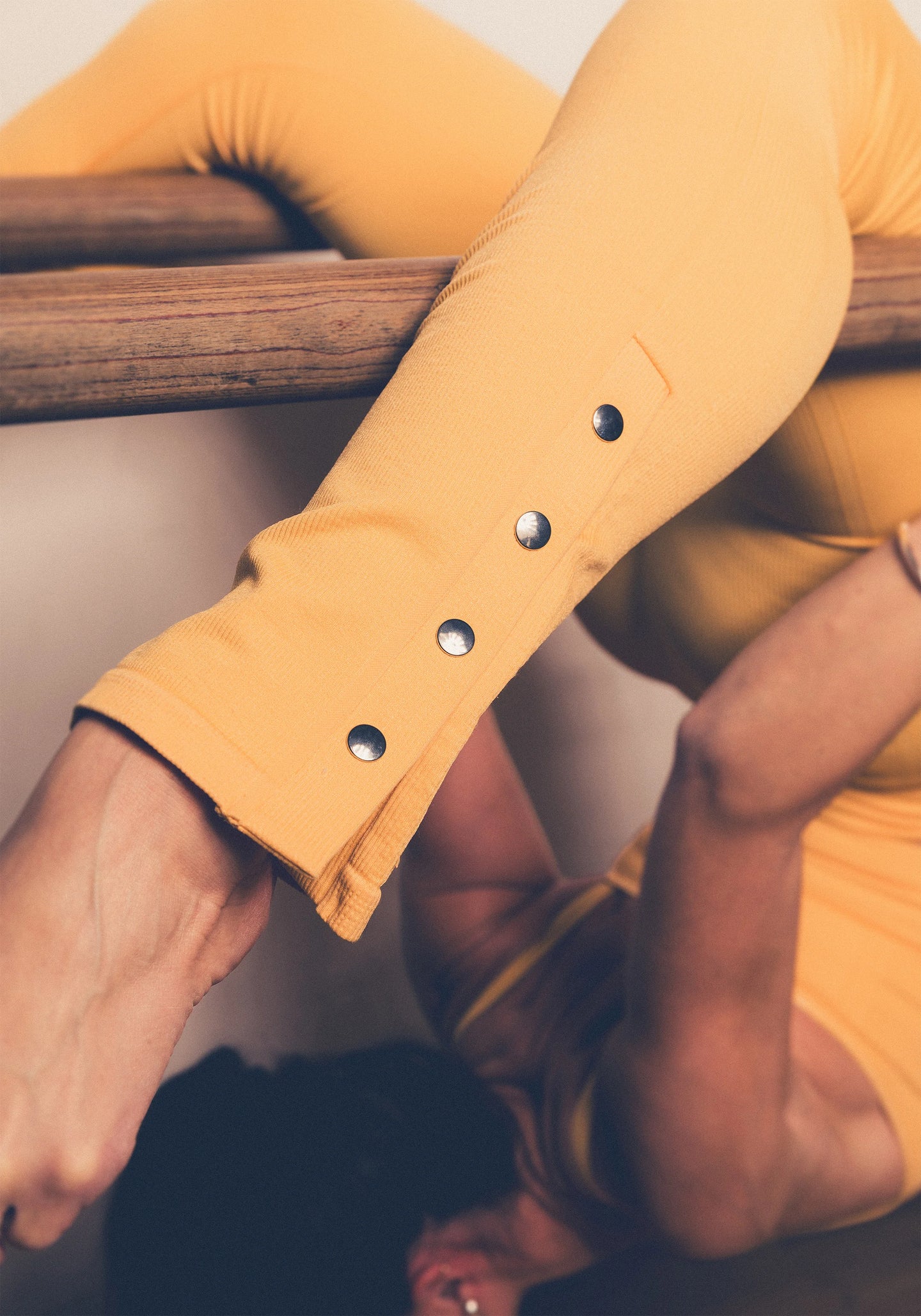 Seamless Rib Slit Pants - Online Exclusive - Soul Yellow