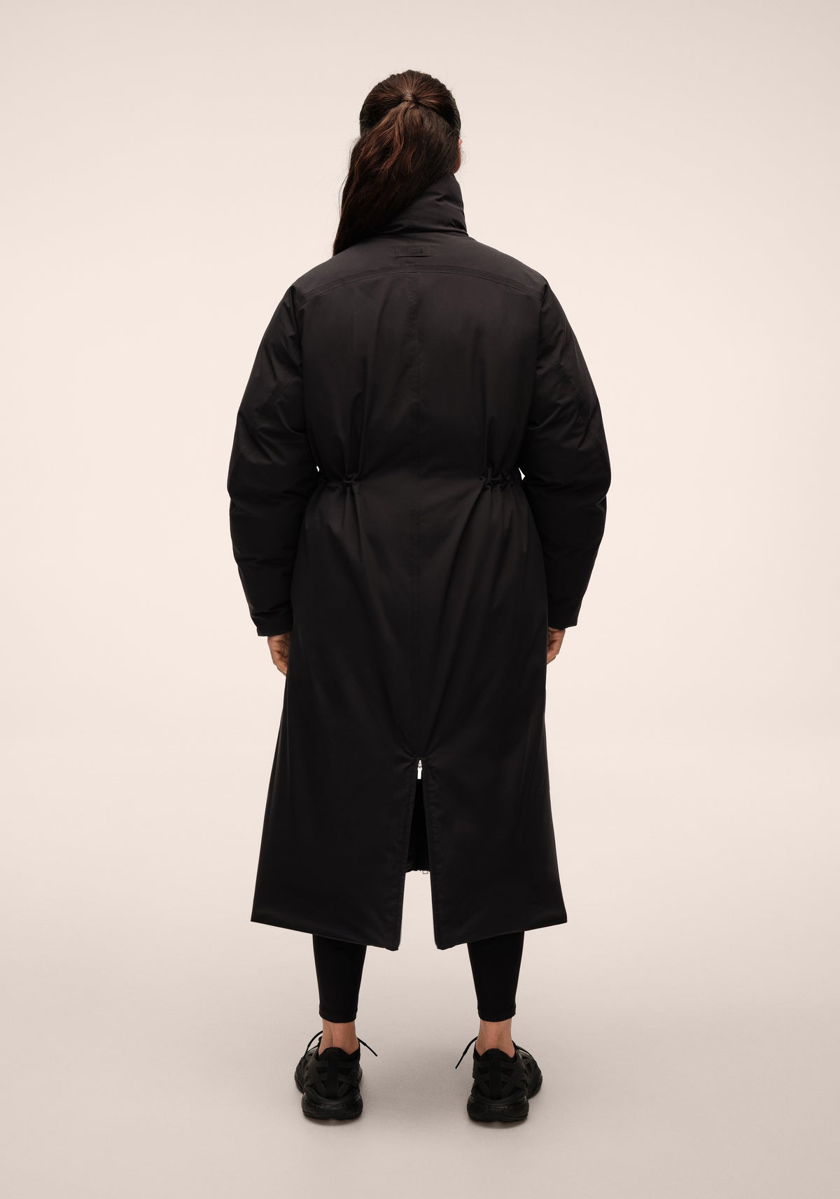 Haven Padded Zip Coat - Black