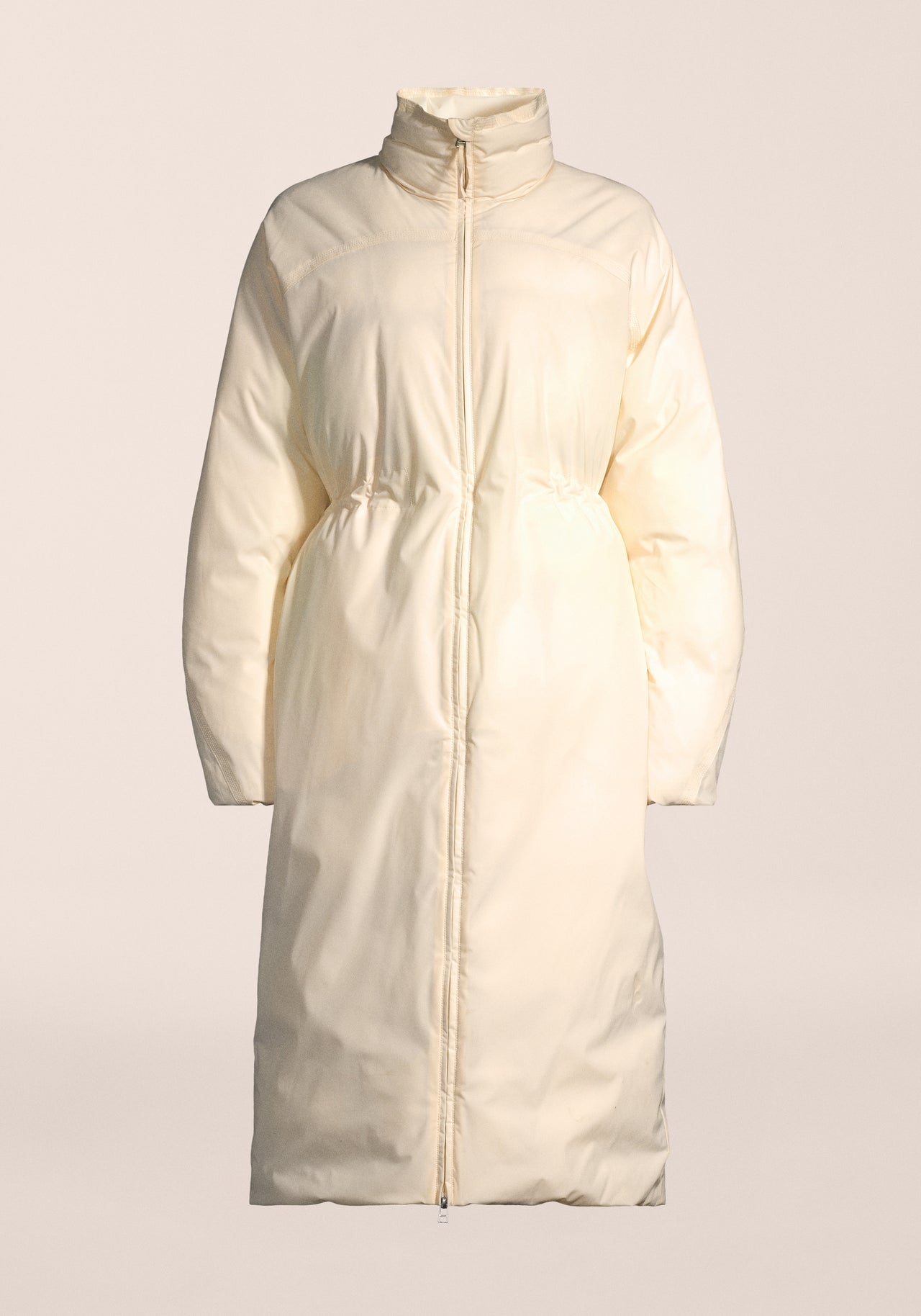 Haven Padded Zip Coat - Cream