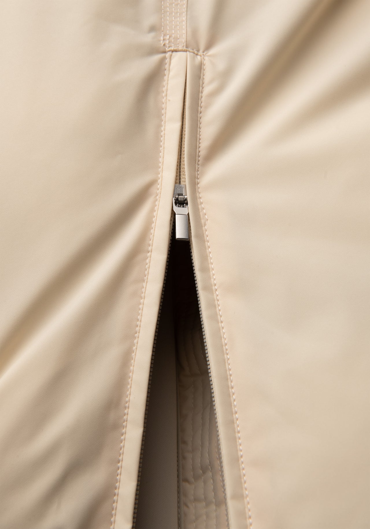 Haven Padded Zip Coat - Cream