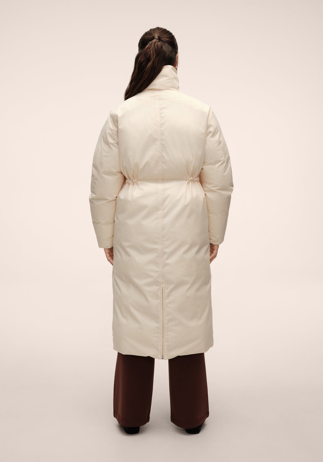 Haven Padded Zip Coat - Cream