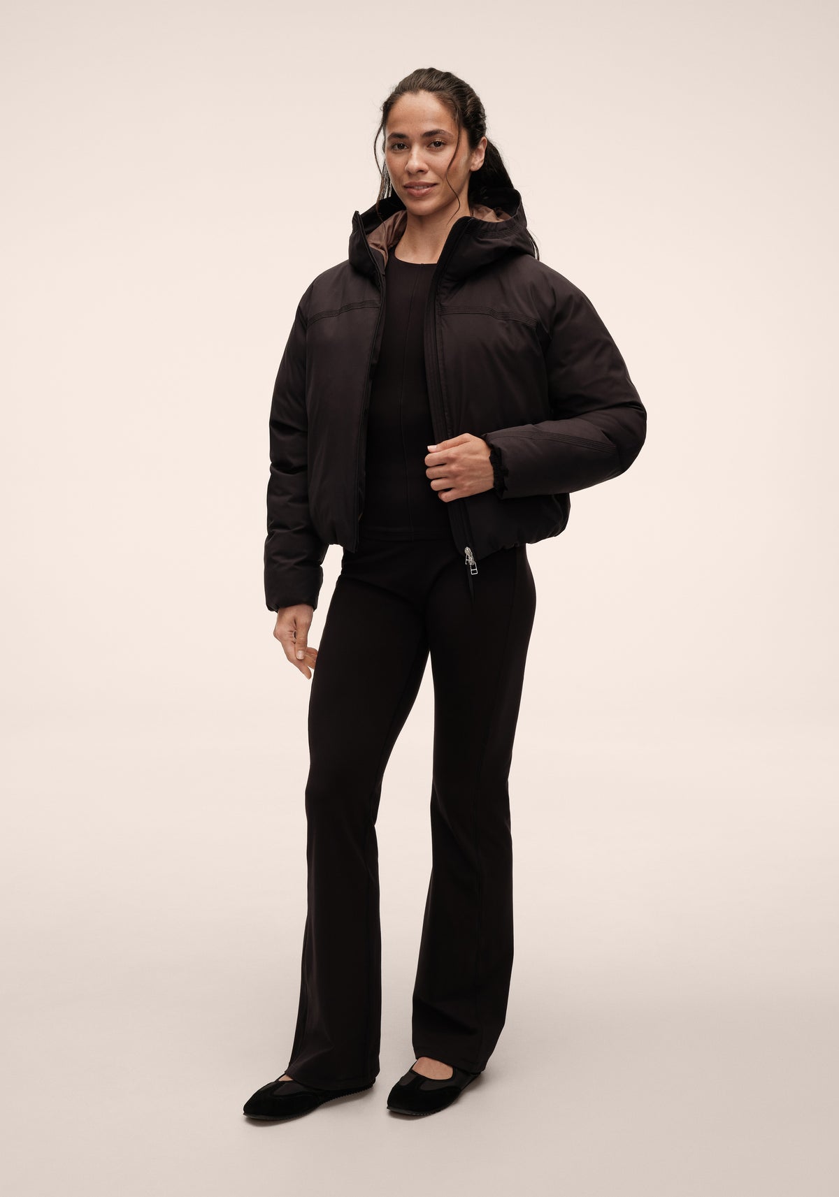 Haven Padded Short Jacket - Black