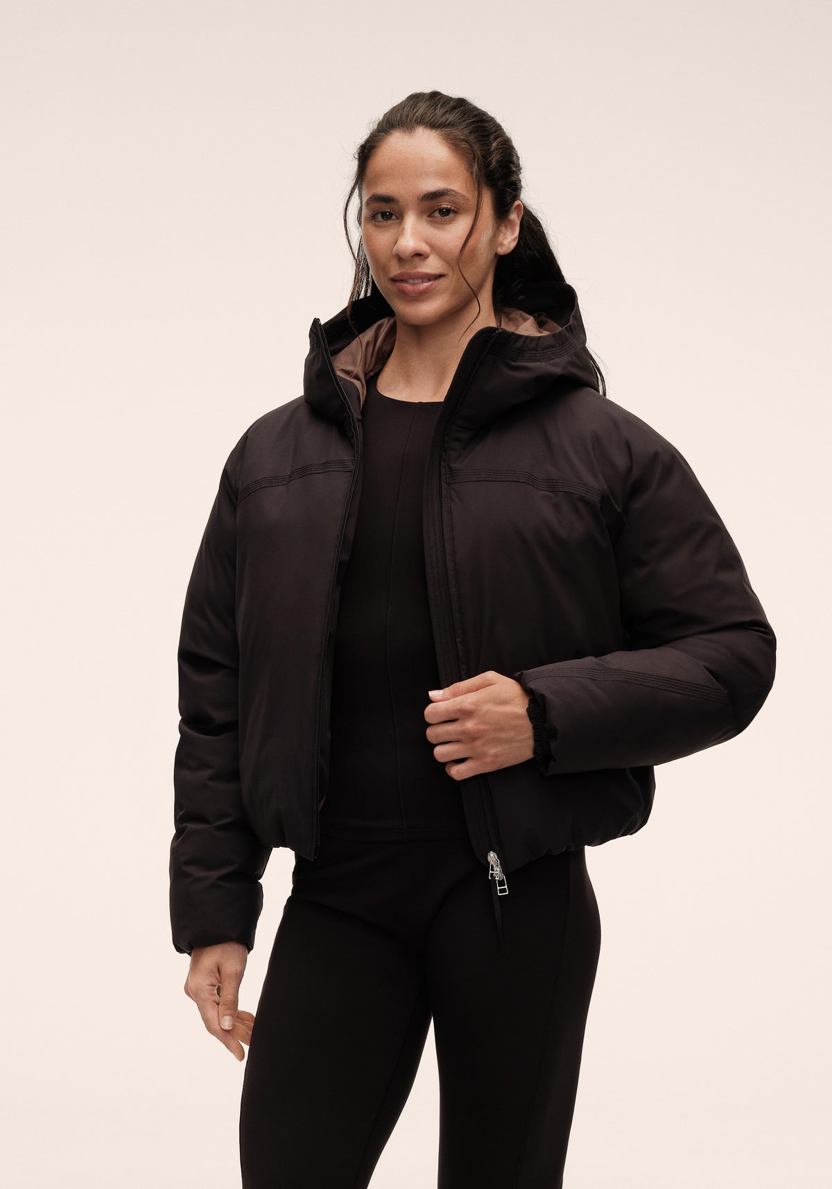 Haven Padded Short Jacket - Black