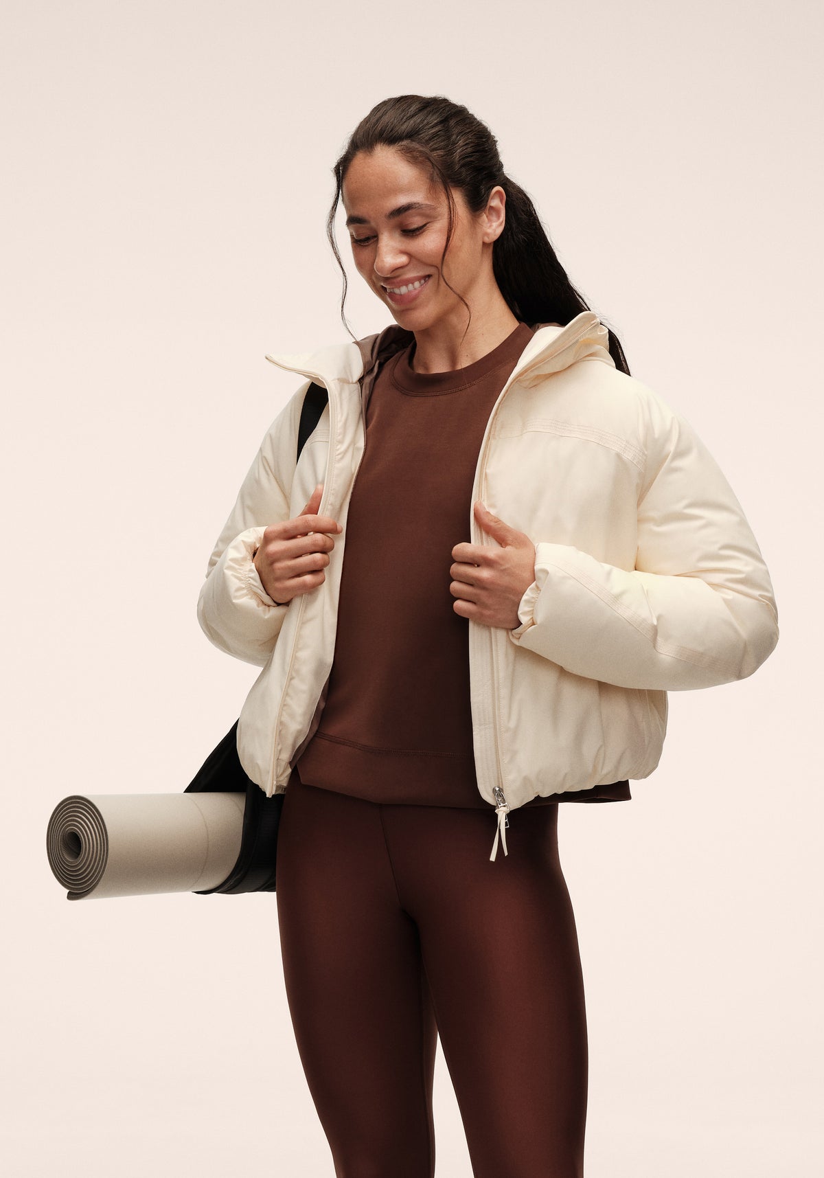 Haven Padded Short Jacket - Cream