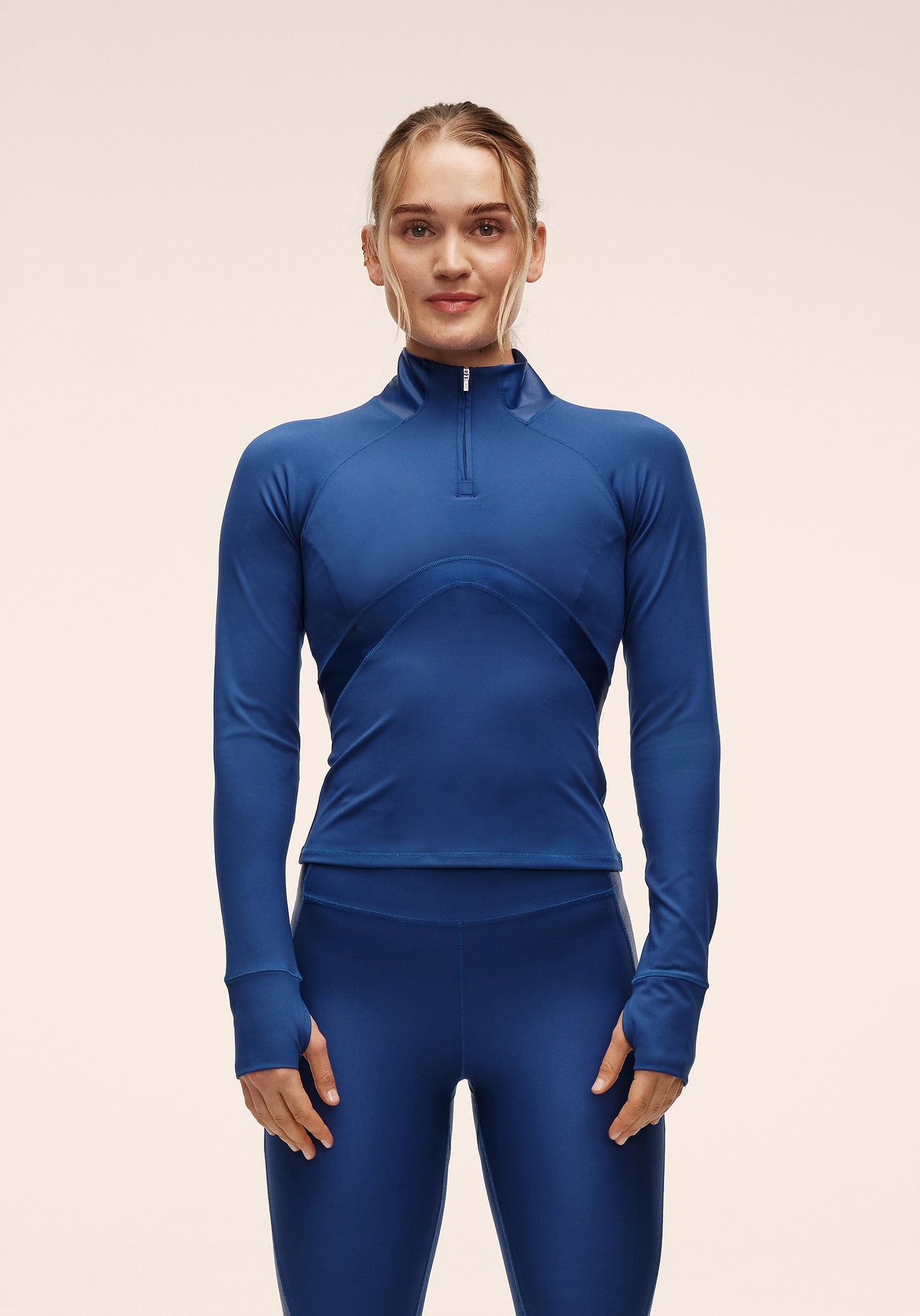 Shiny Matte Long Sleeve - Digital Blue