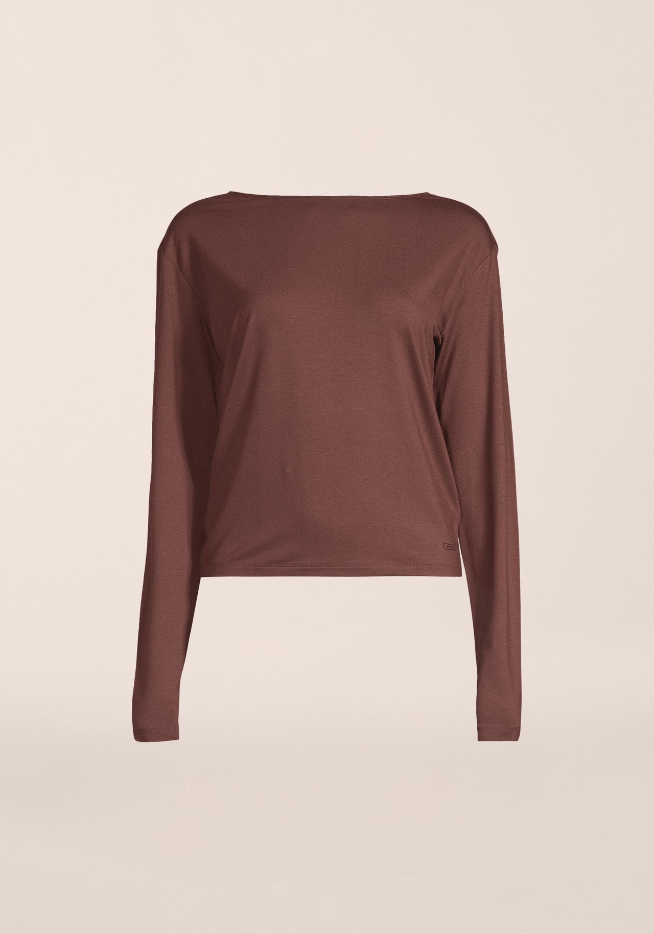 Delight Drapey Long Sleeve - Dark Brown