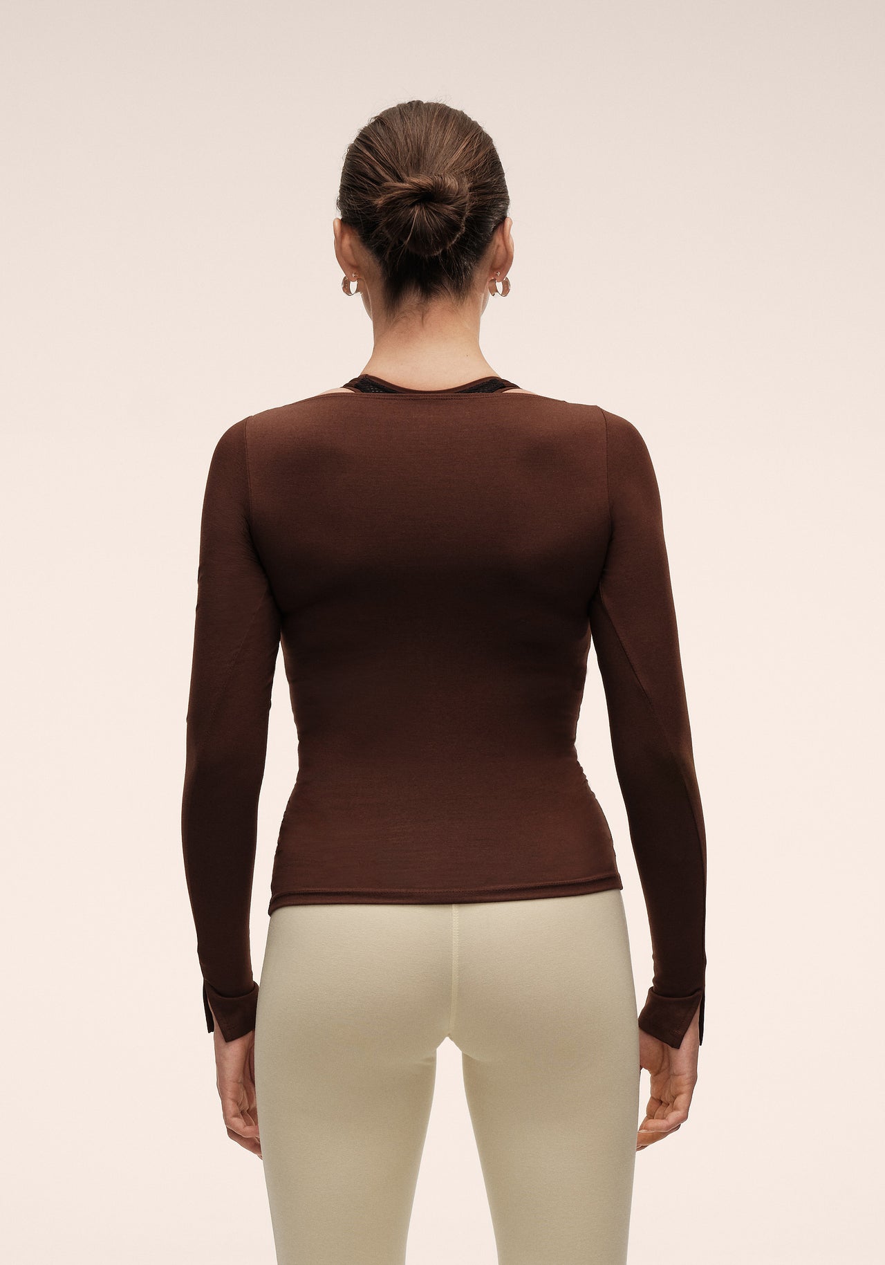 Delight Drapey Long Sleeve - Dark Brown