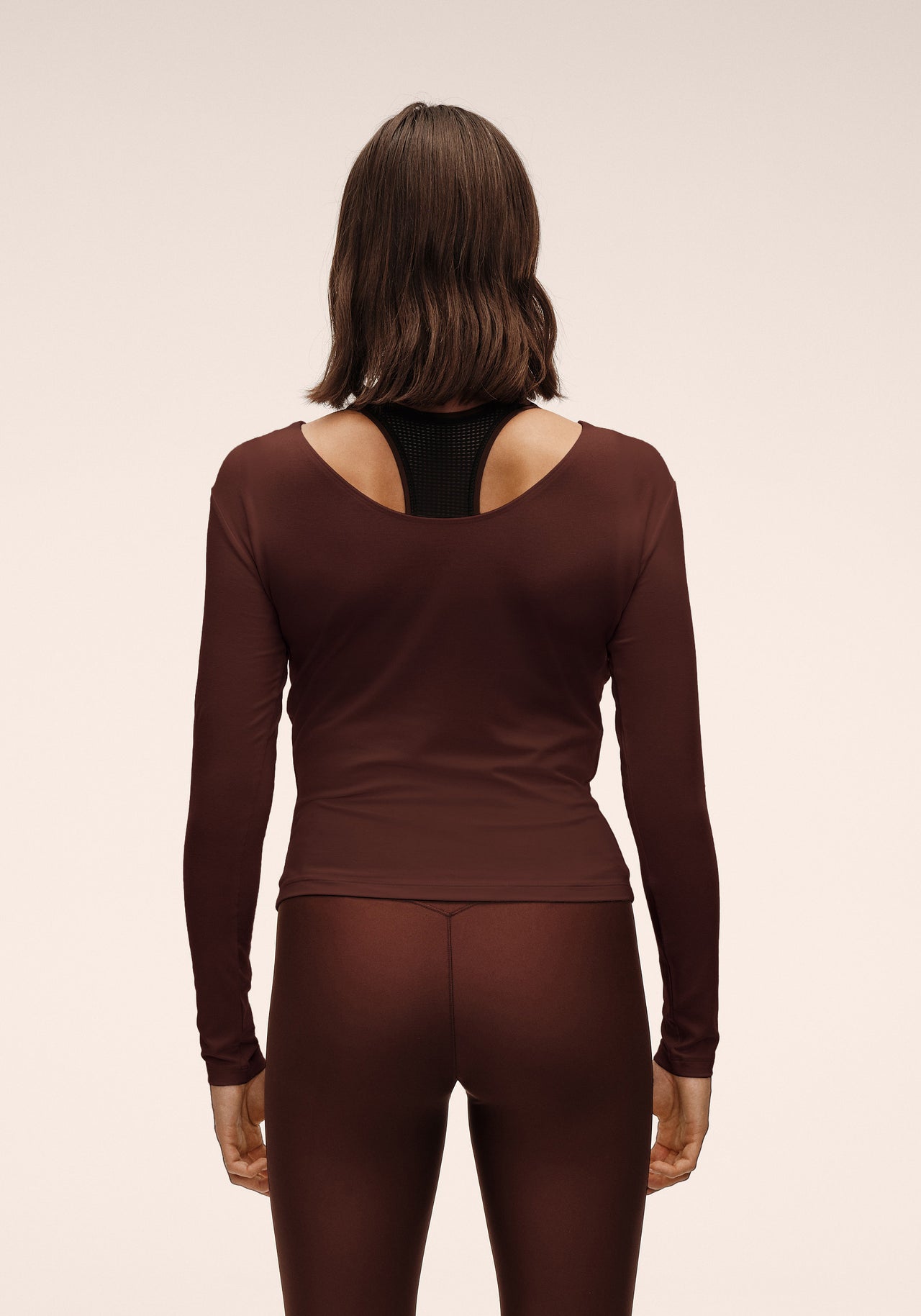 Delight Drapey Long Sleeve - Dark Brown