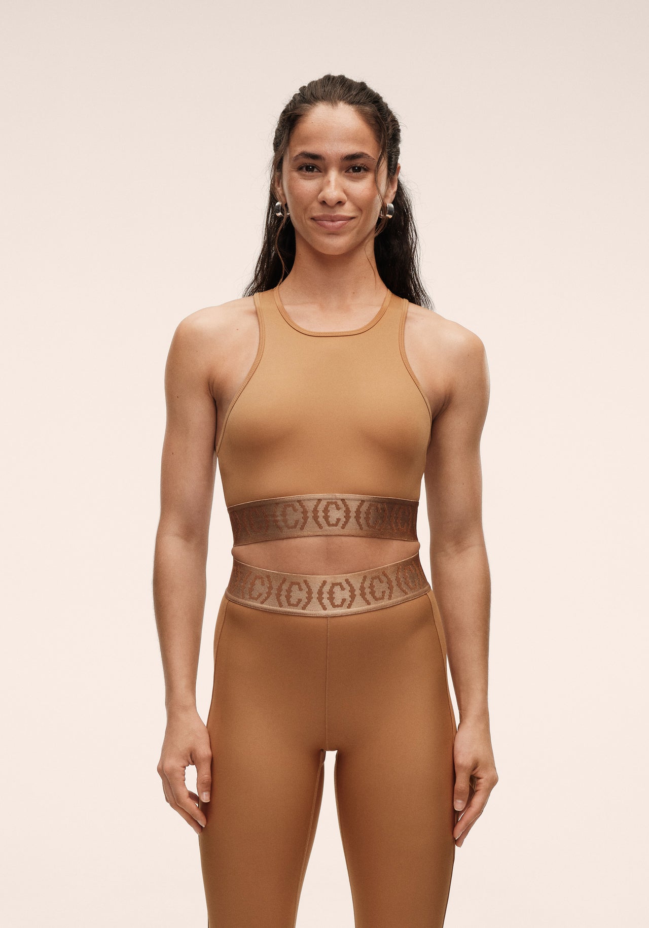 Logo Elastic Top - Golden Brown