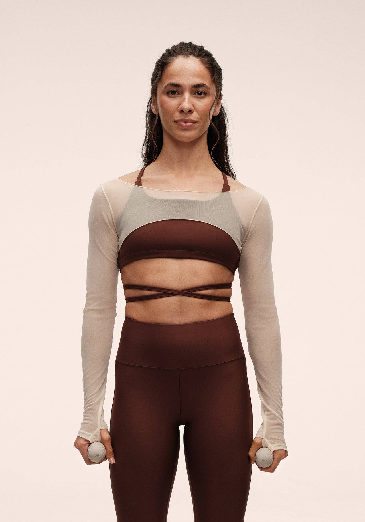 Delicate Studio Mesh Top - Cream