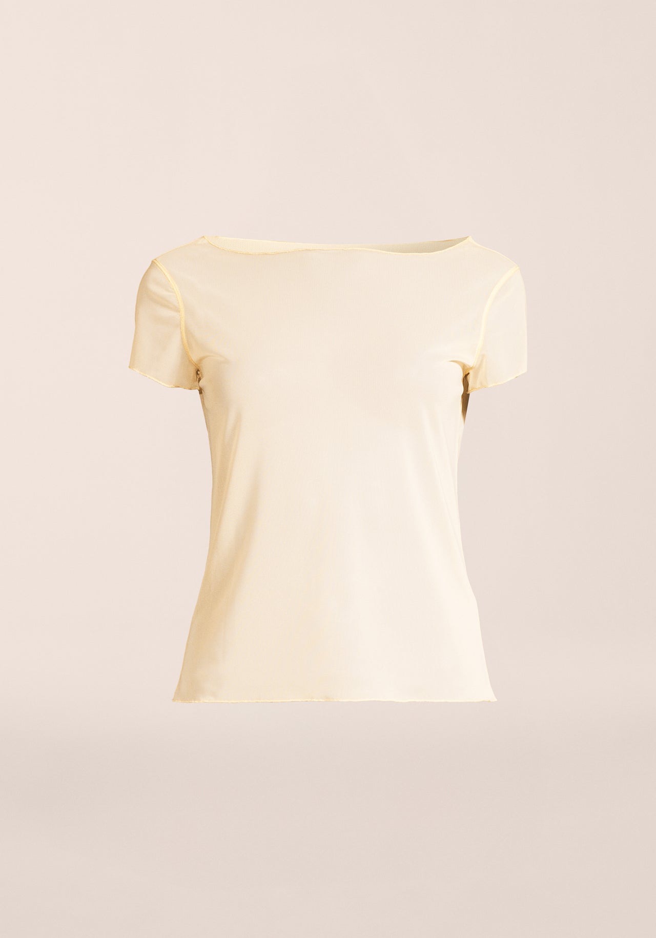 Delicate Studio Mesh Tee - Cream