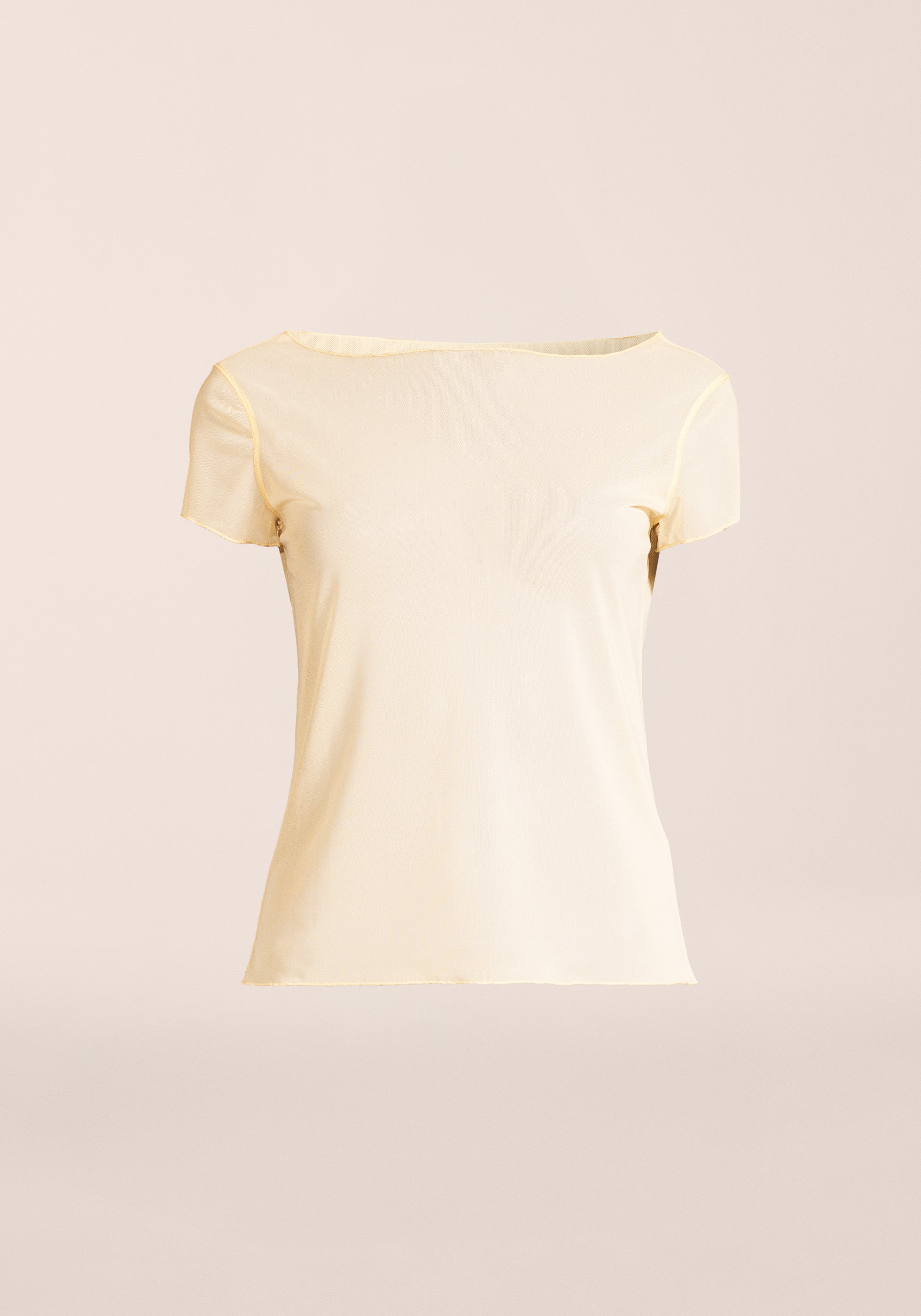 Delicate Studio Mesh Tee - Cream