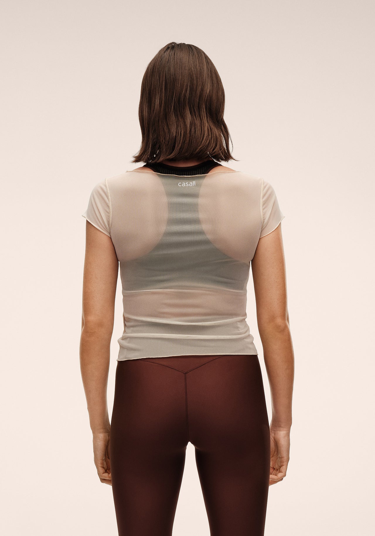 Delicate Studio Mesh Tee - Cream