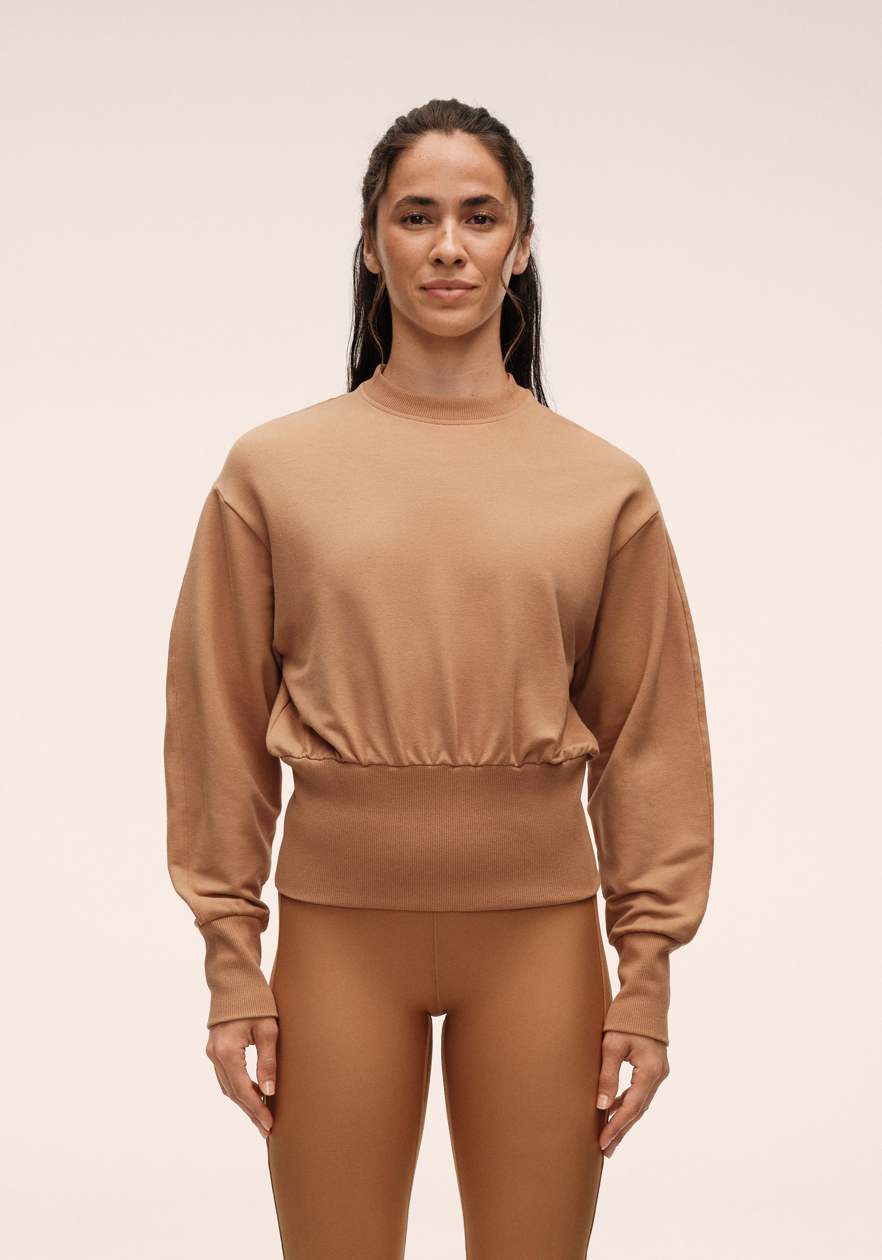 Terry Silhouette Crew - Golden Brown
