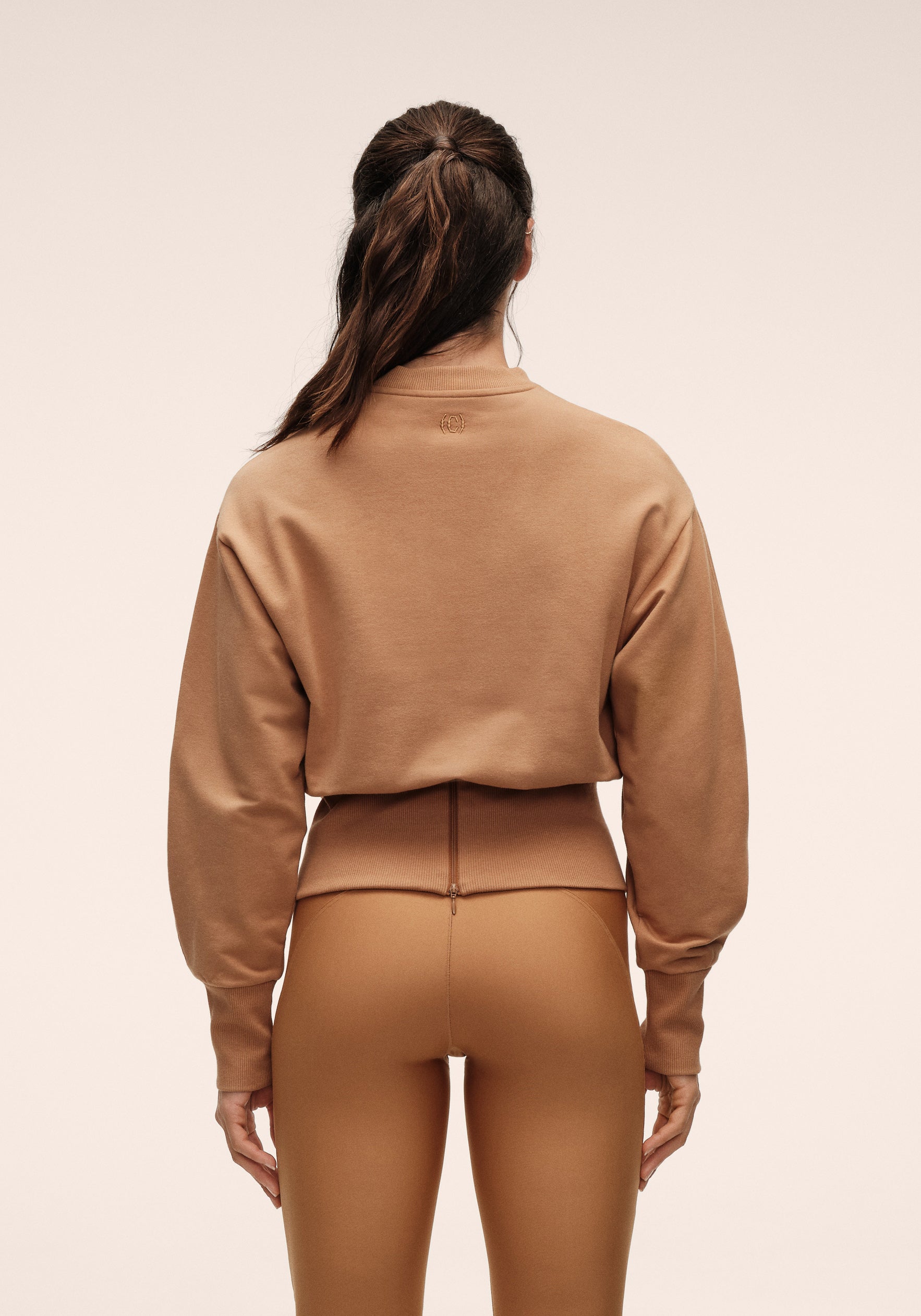 Terry Silhouette Crew - Golden Brown
