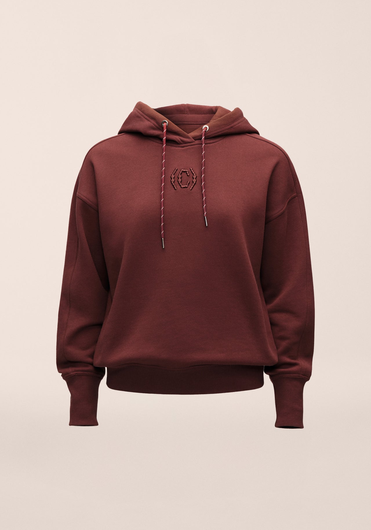Terry Relaxed Hoodie - Dark Brown
