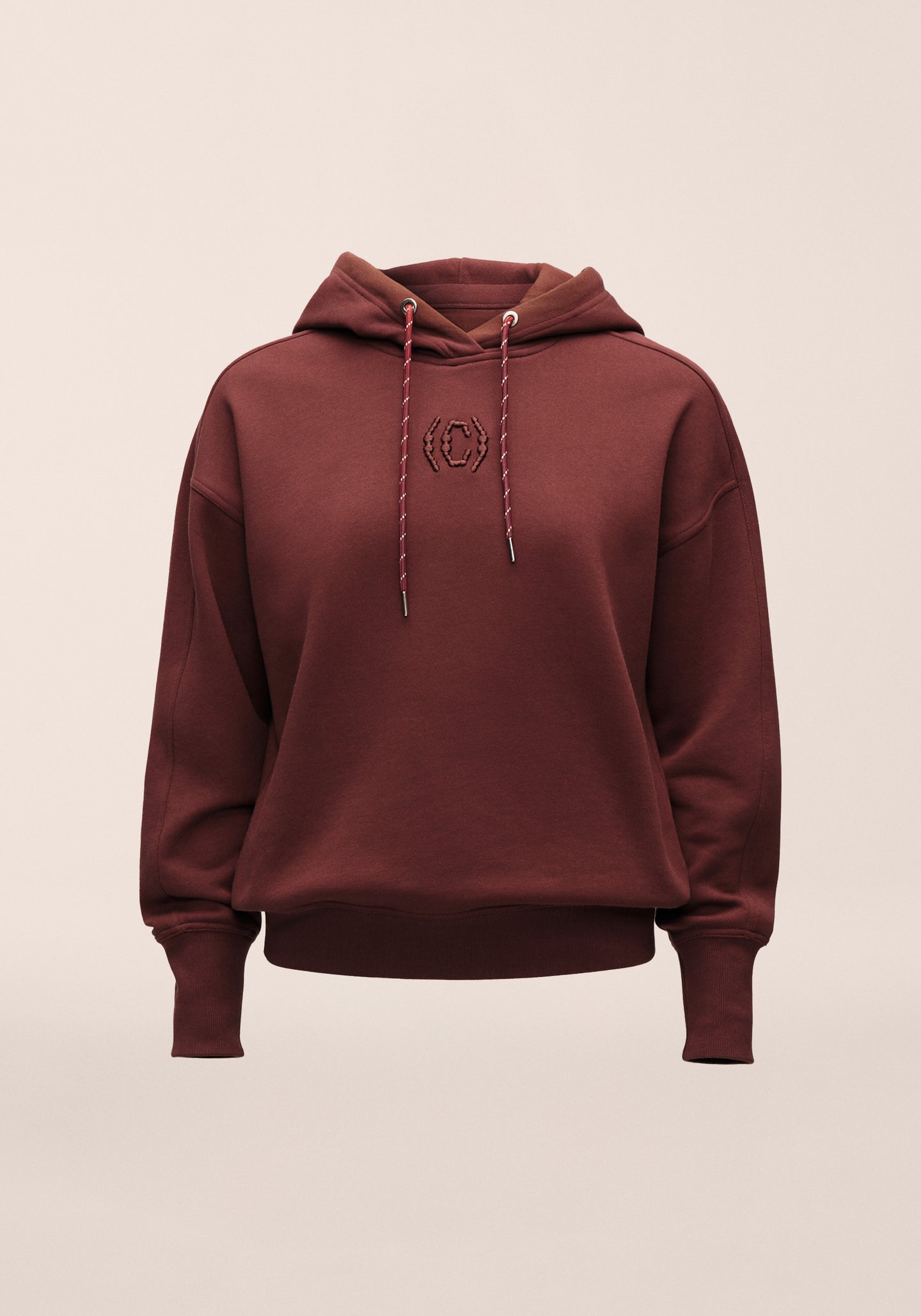 Terry Relaxed Hoodie - Dark Brown